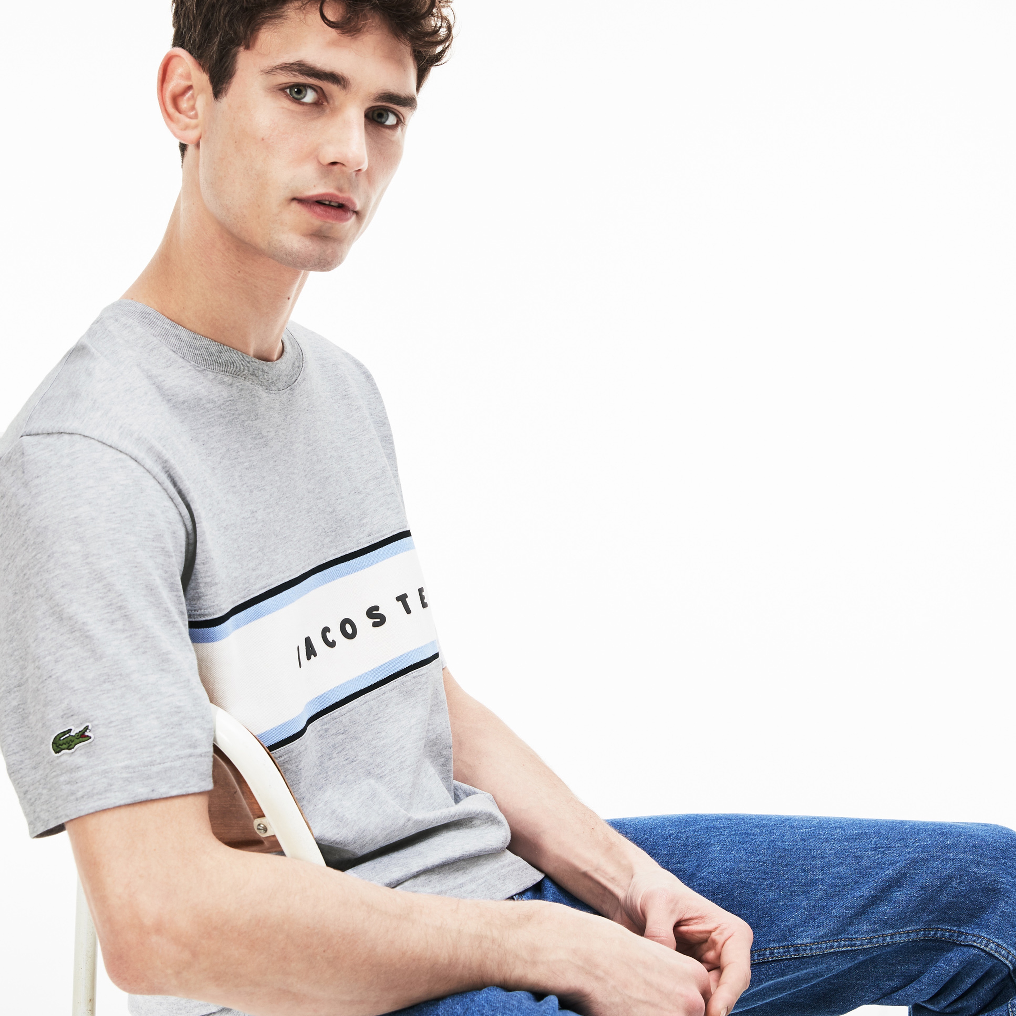 Lacoste Erkek Gri T-Shirt
