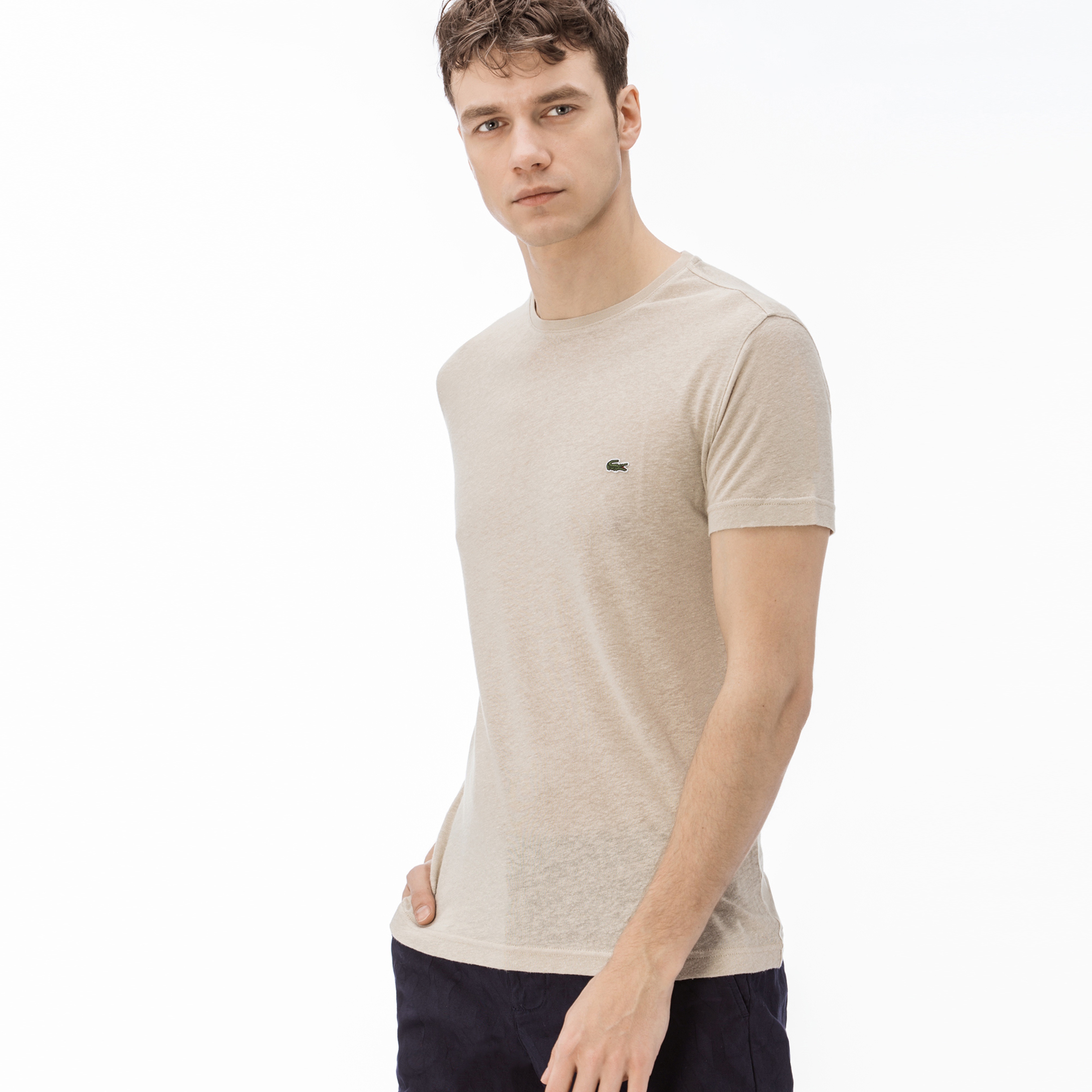 Lacoste Erkek Bej T-Shirt