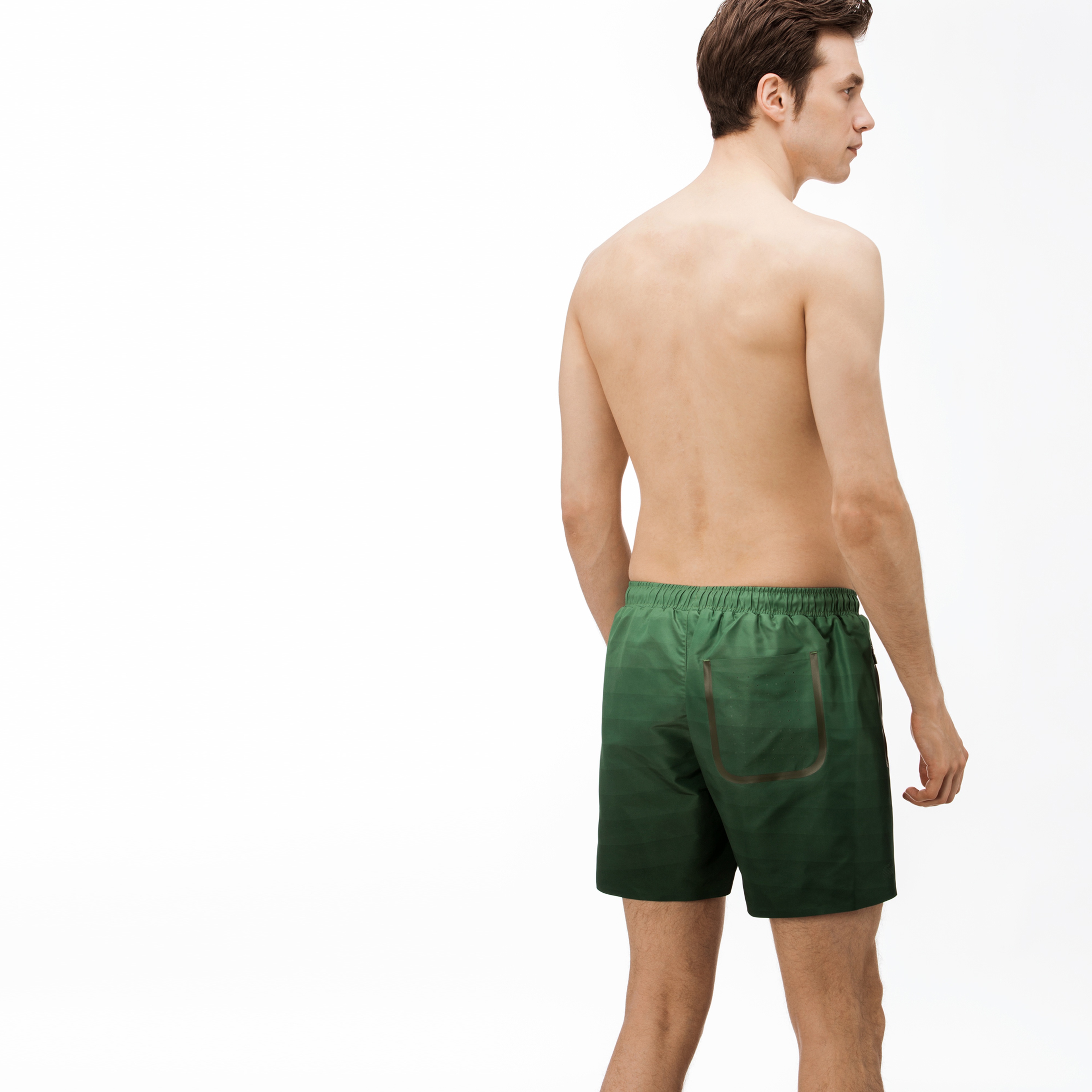 Lacoste Erkek Degrade Yeşil Mayo Şort