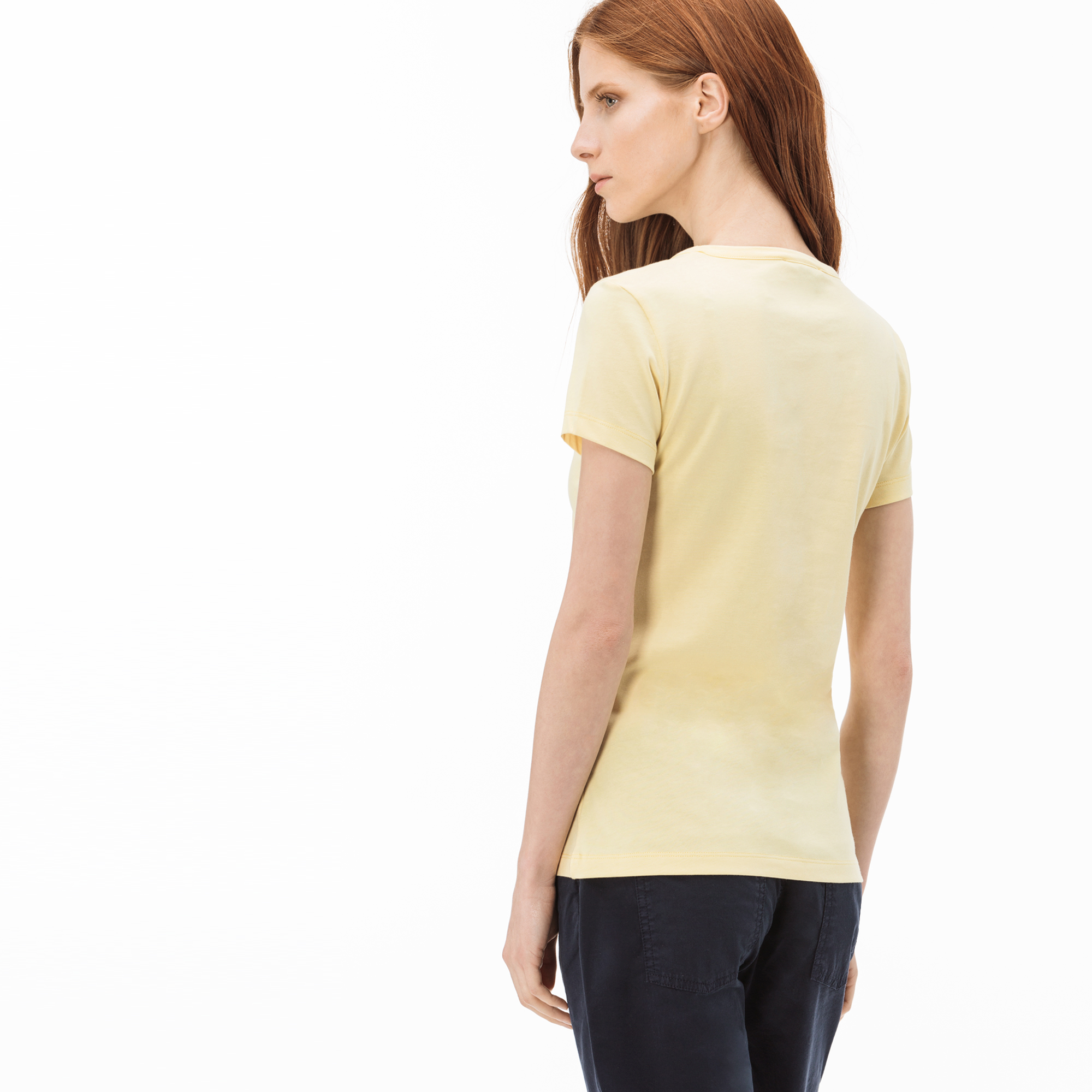 Lacoste Kadın Sarı T-Shirt