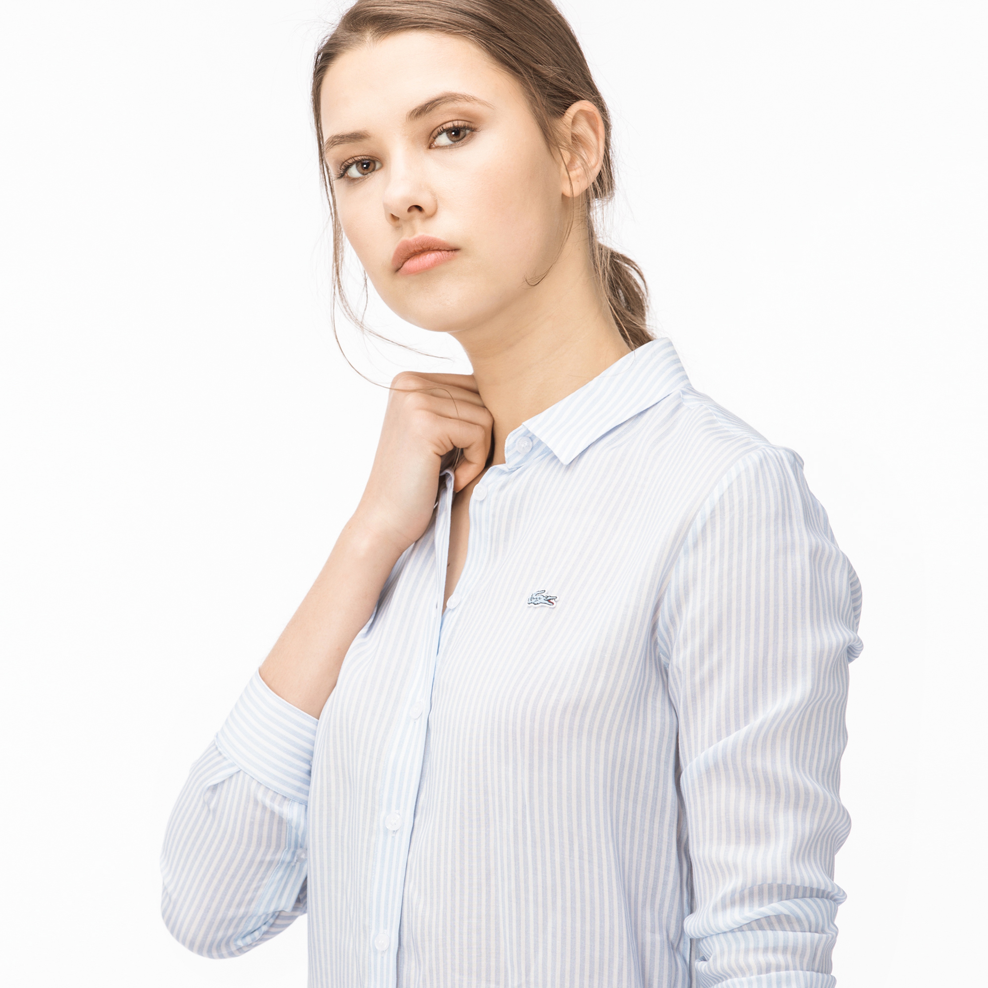 Lacoste Kadın Mavi Gömlek