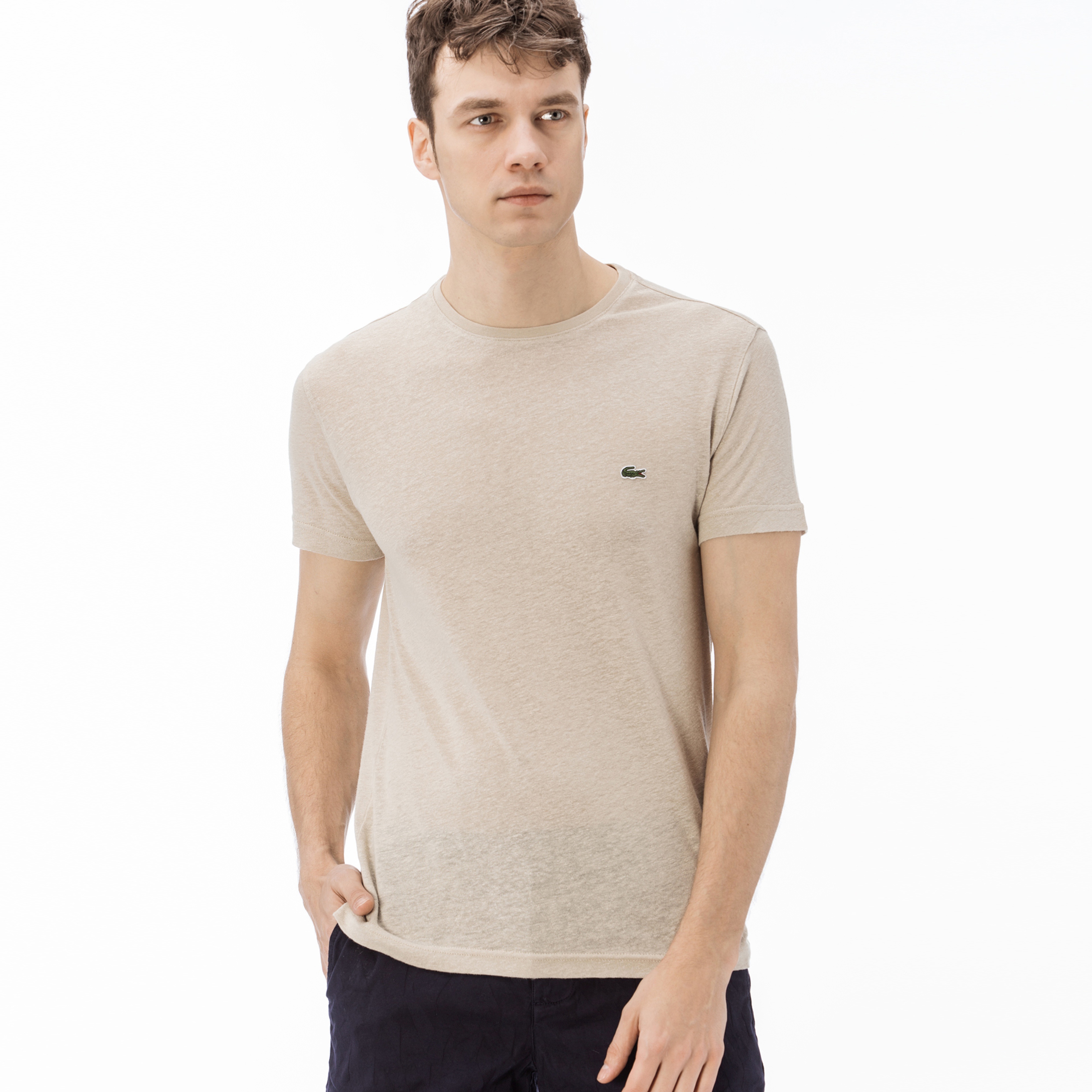 Lacoste Erkek Bej T-Shirt