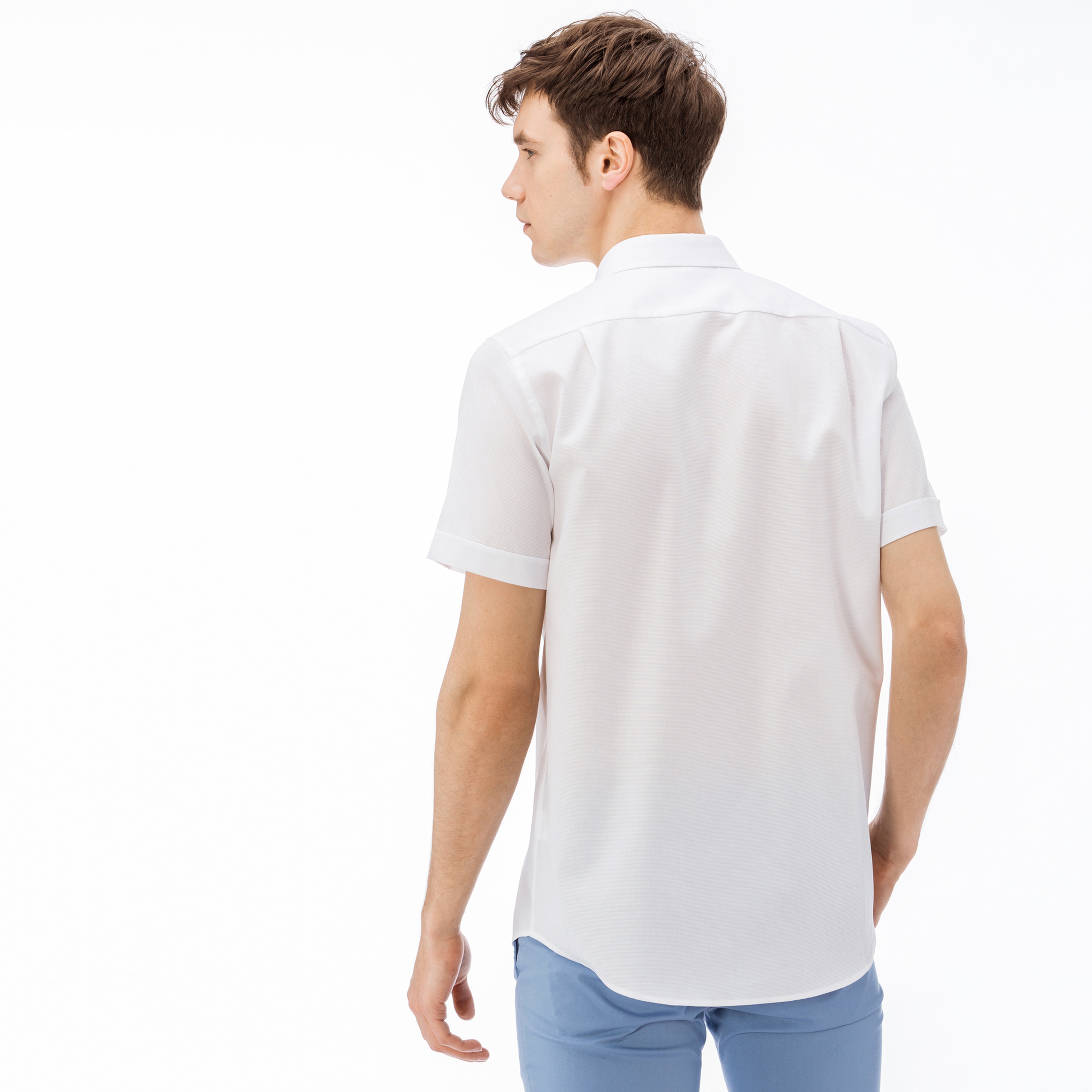 Lacoste Erkek Regular Fit Beyaz Gömlek