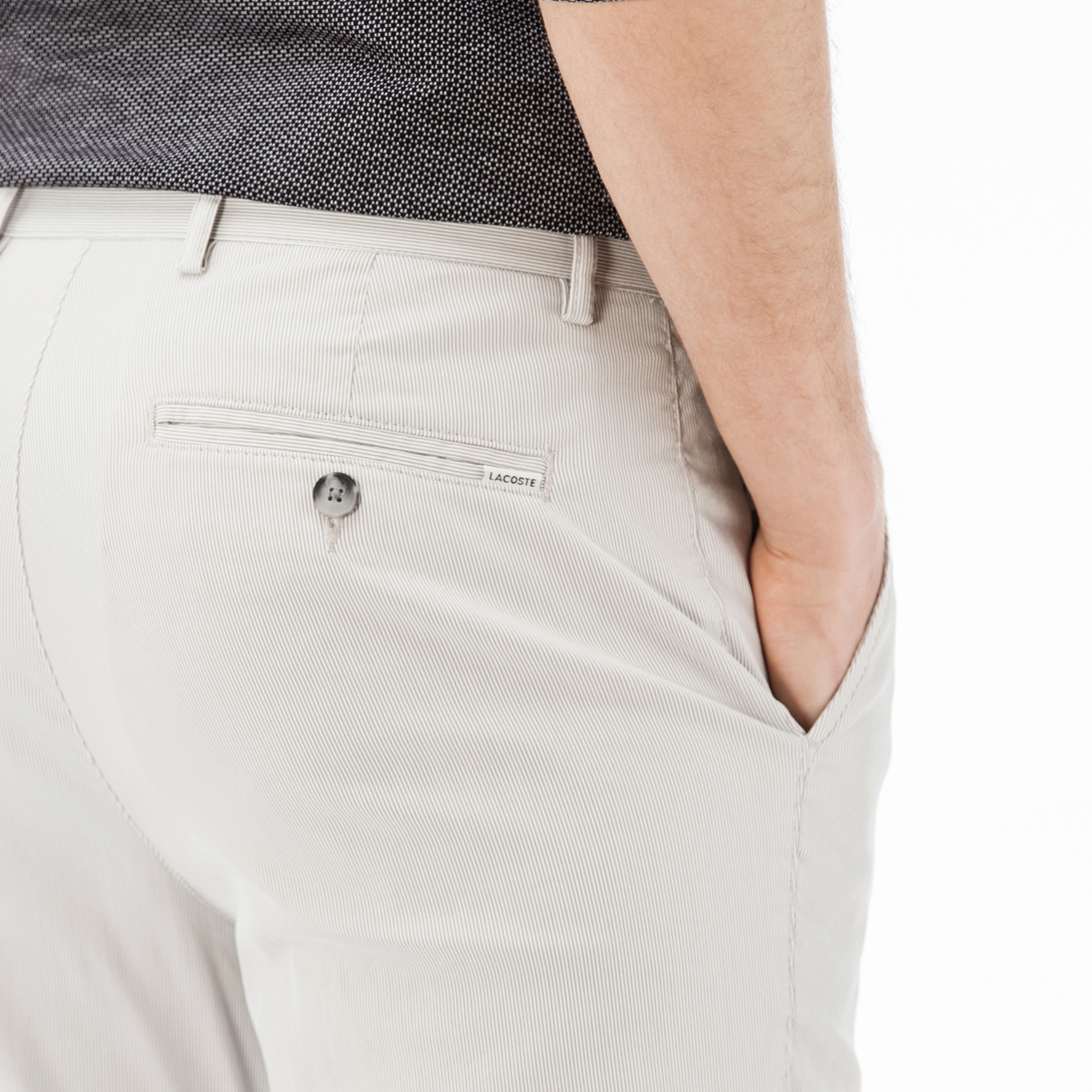 Lacoste Erkek Slim Fit Bej Pantolon