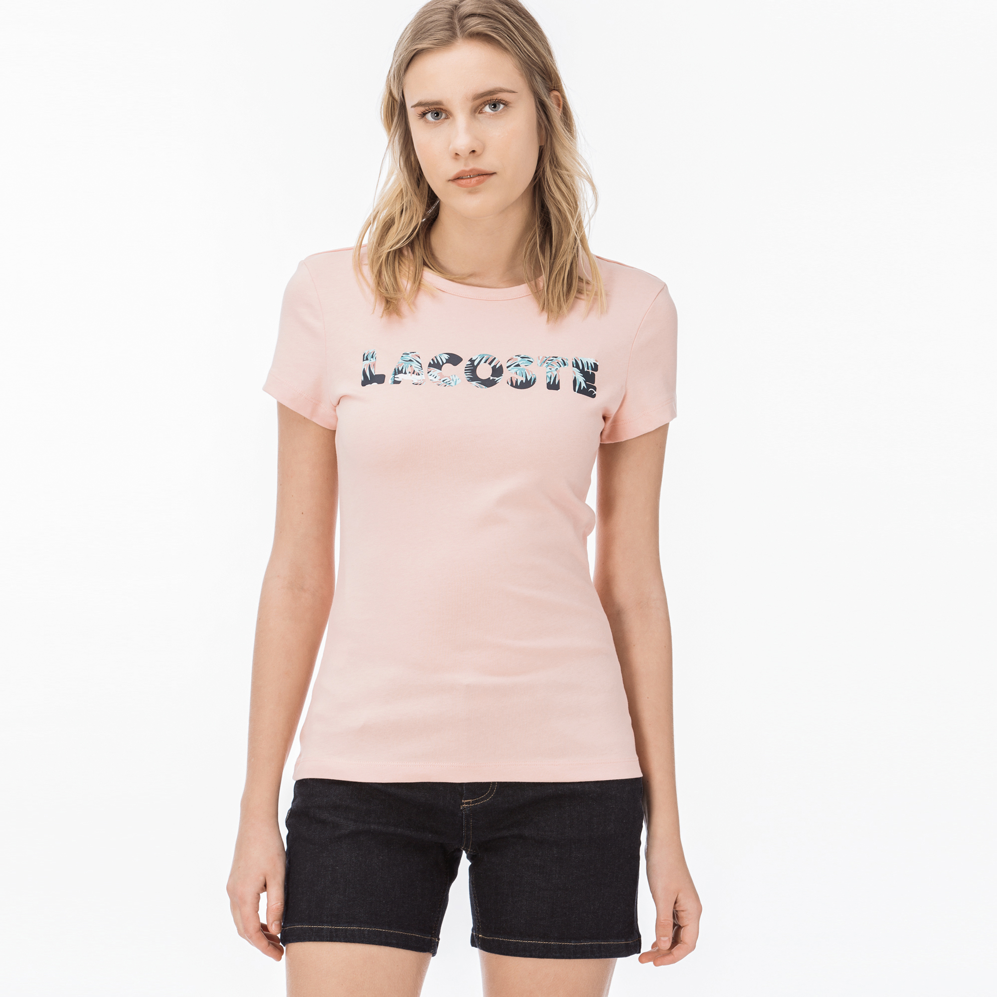 Lacoste Kadın Pembe T-Shirt