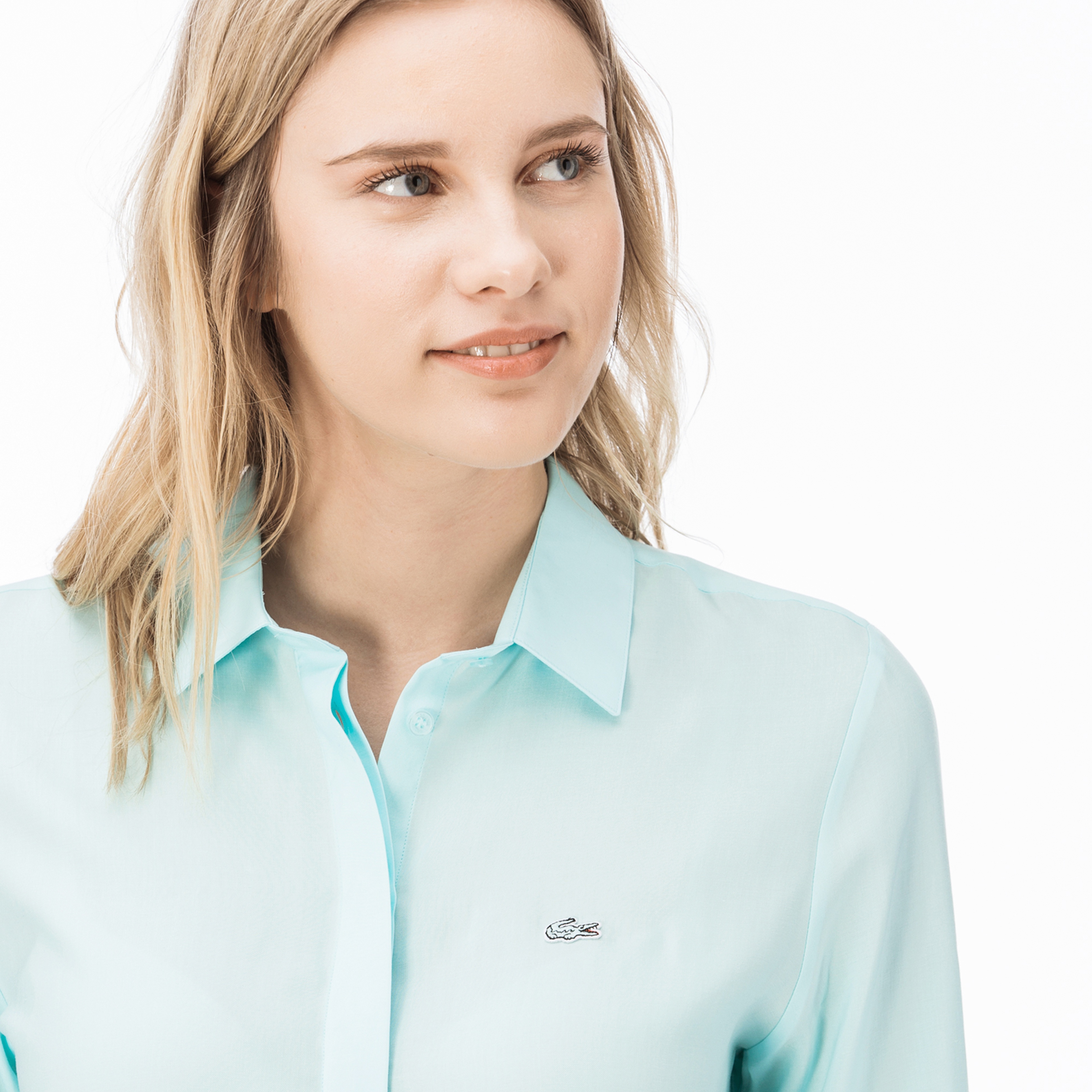 Lacoste Kadın Mavi Gömlek