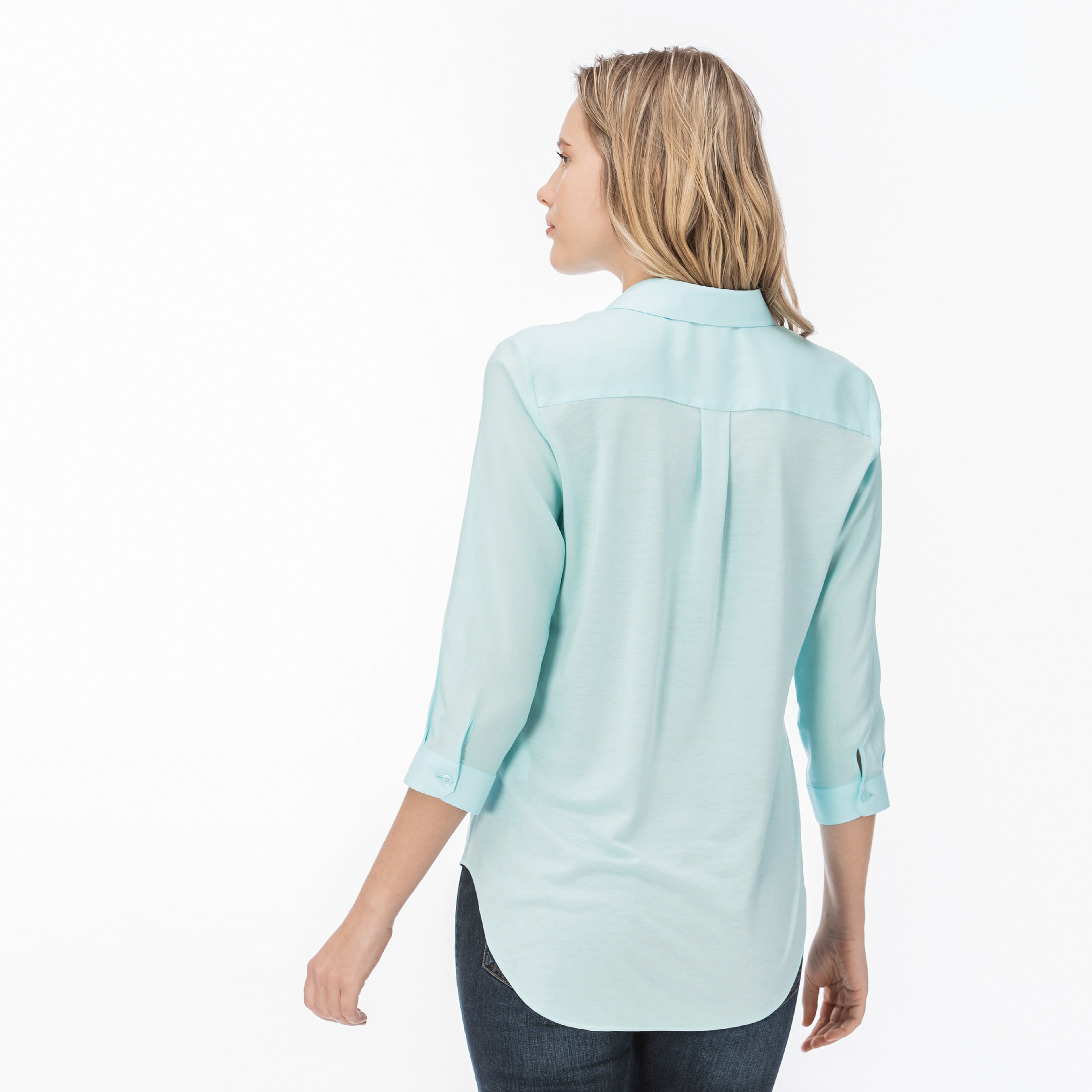 Lacoste Kadın Mavi Gömlek