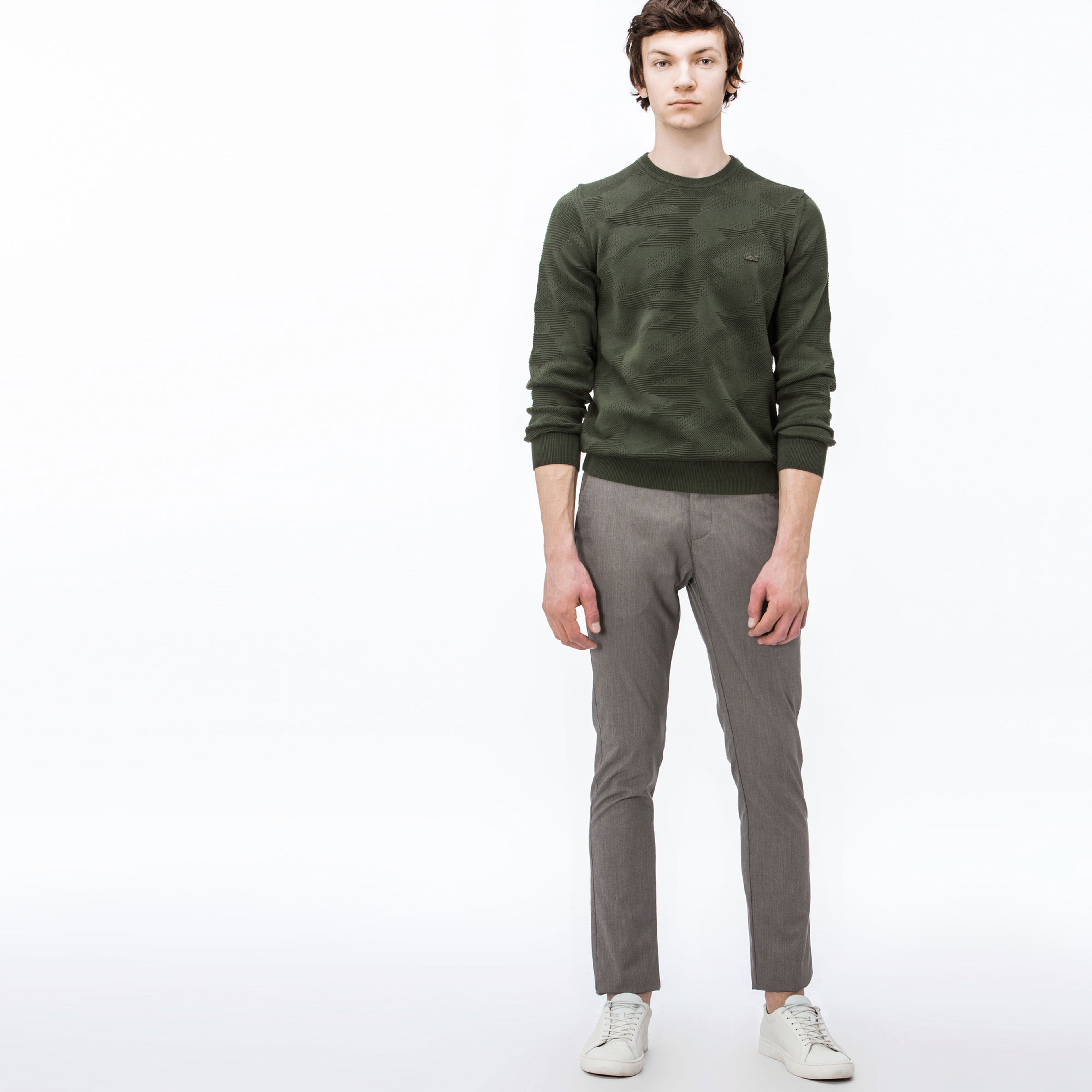 Lacoste Erkek Slim Fit Fitilli Kahverengi Pantolon