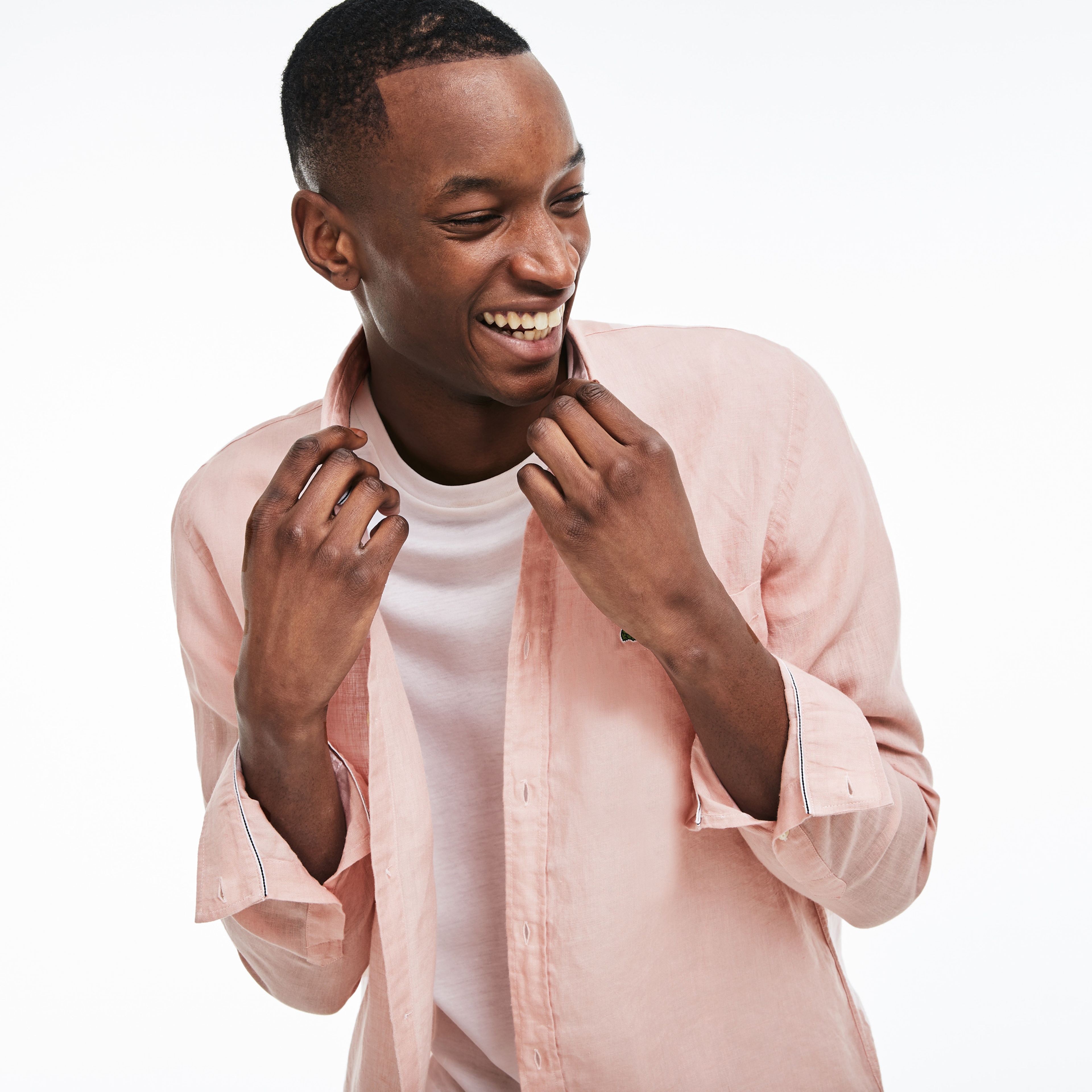 Lacoste Erkek Regular Fit Pembe Gömlek