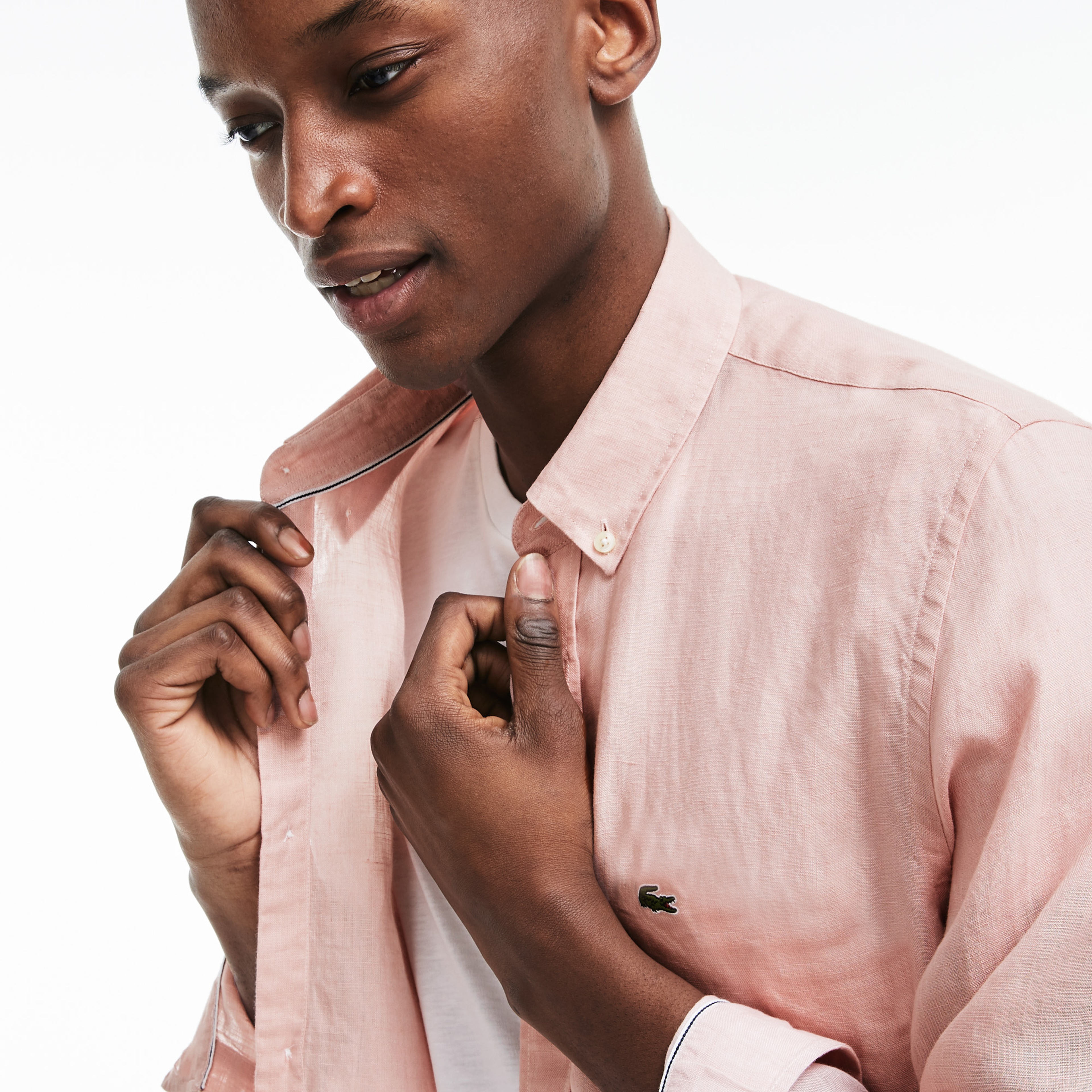 Lacoste Erkek Regular Fit Pembe Gömlek