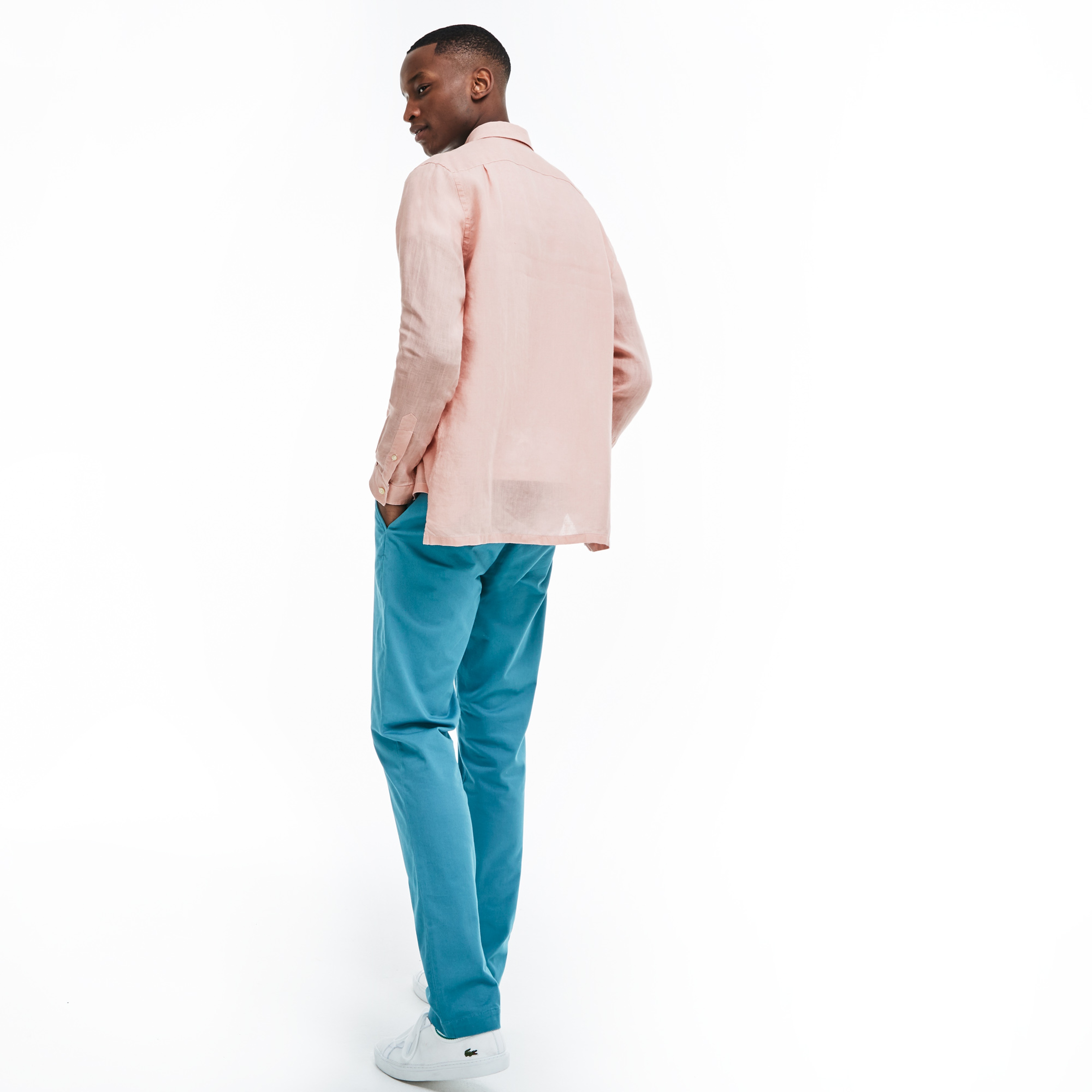 Lacoste Erkek Regular Fit Pembe Gömlek