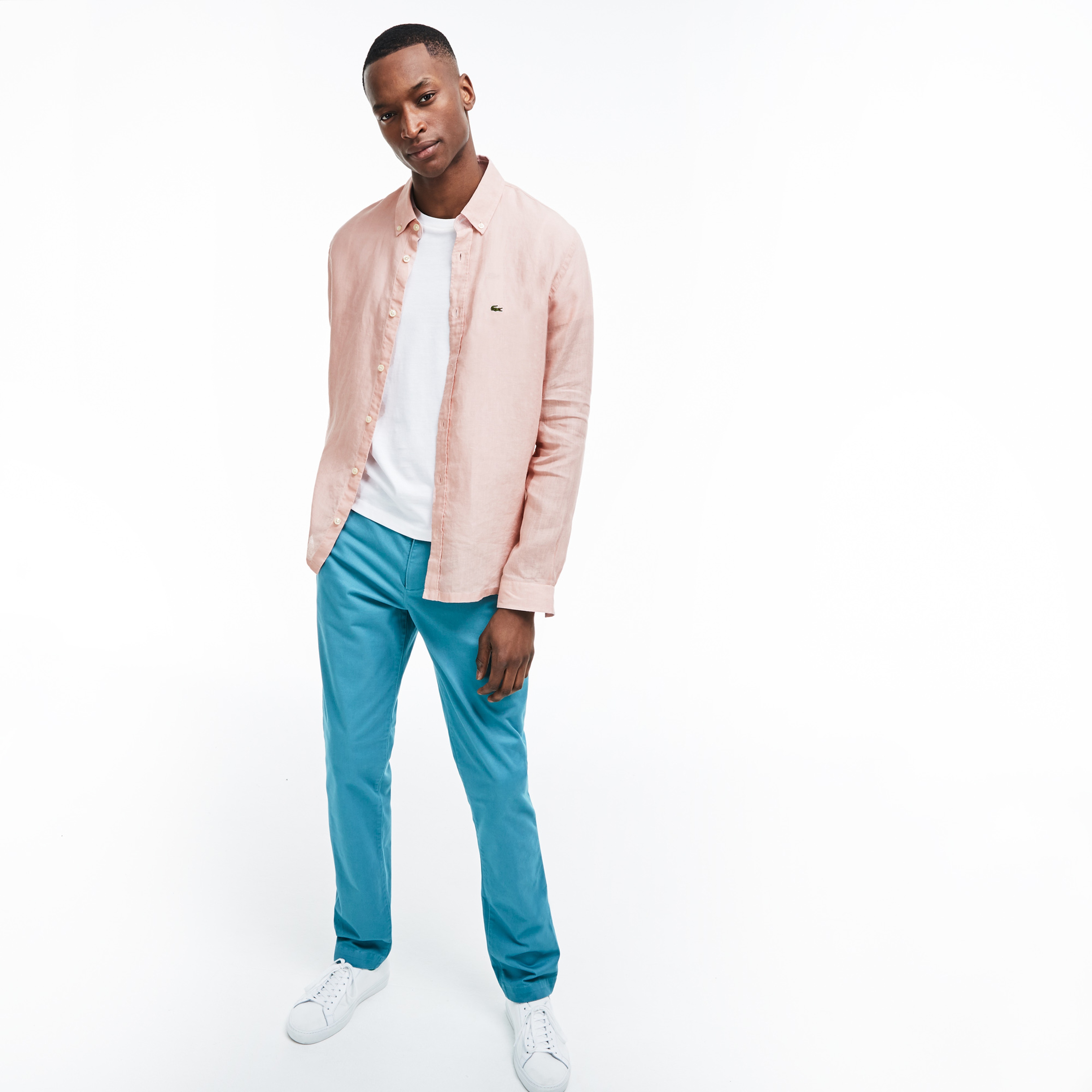 Lacoste Erkek Regular Fit Pembe Gömlek