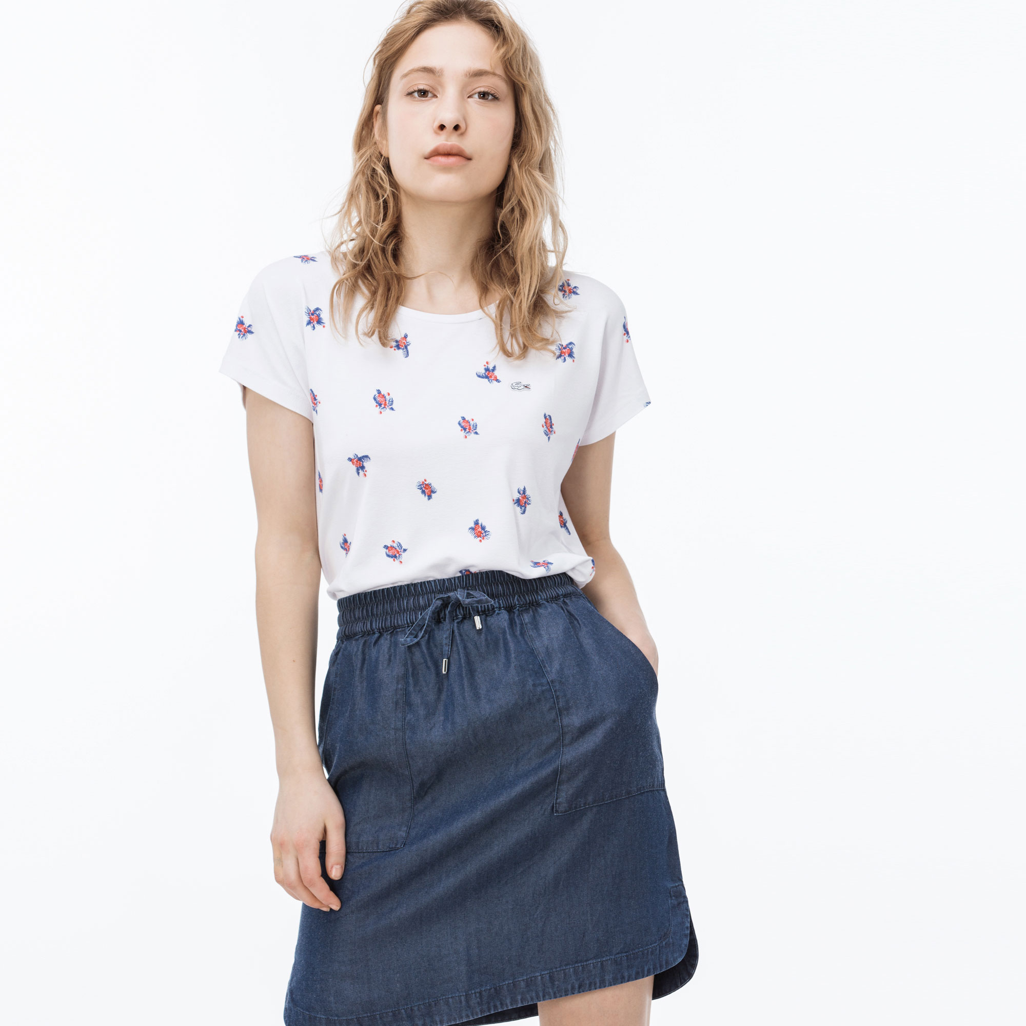 Lacoste Kadın Beyaz T-Shirt