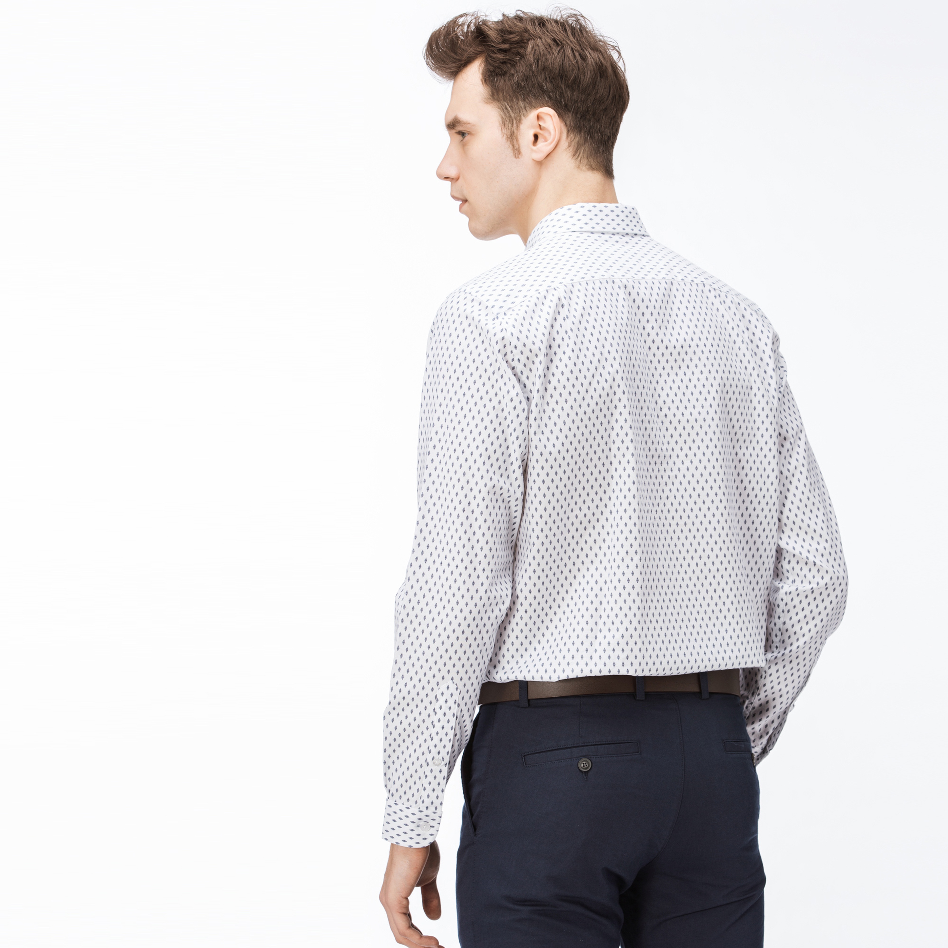 Lacoste Erkek Regular Fit Beyaz Gömlek