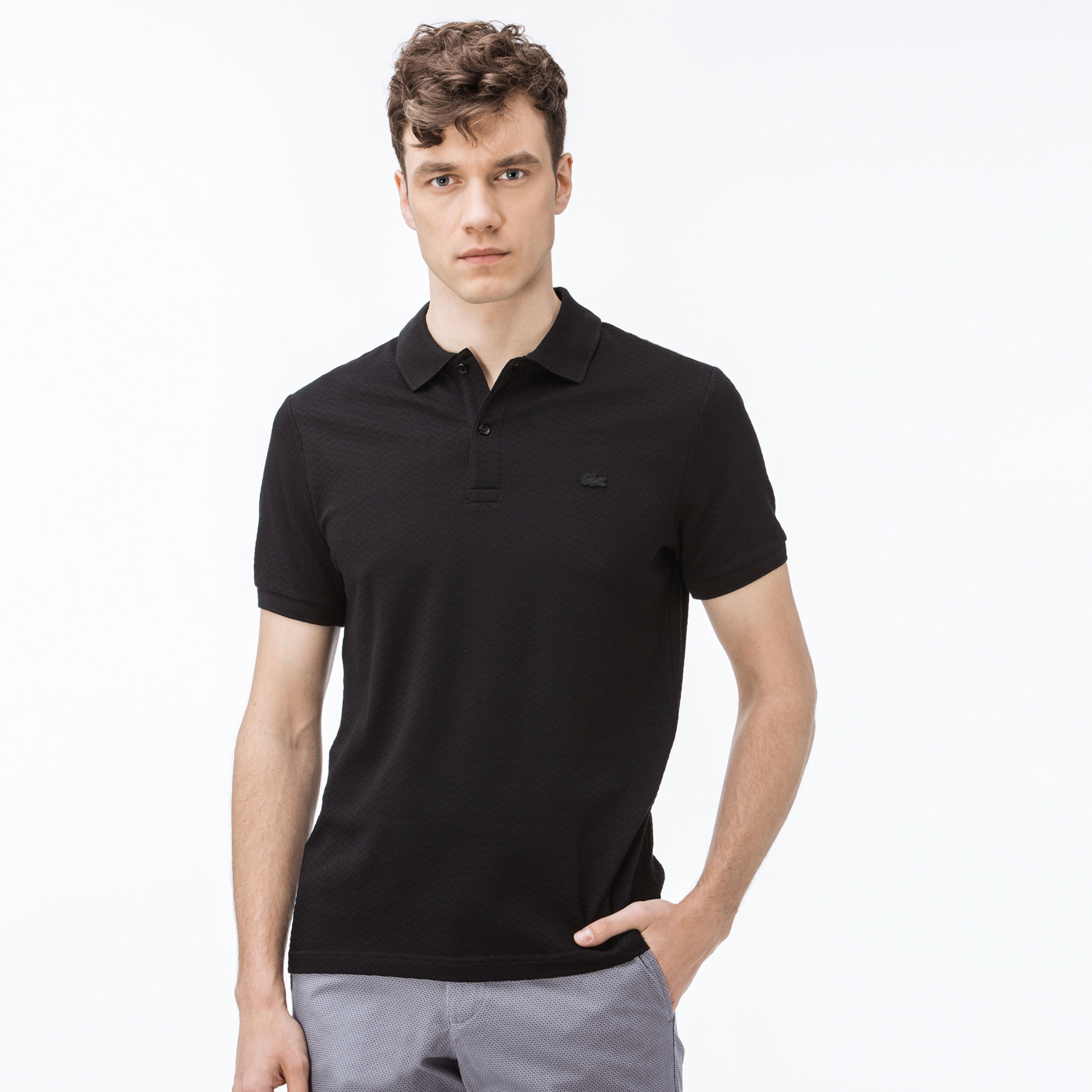 Lacoste Erkek Regular Fit Siyah Polo