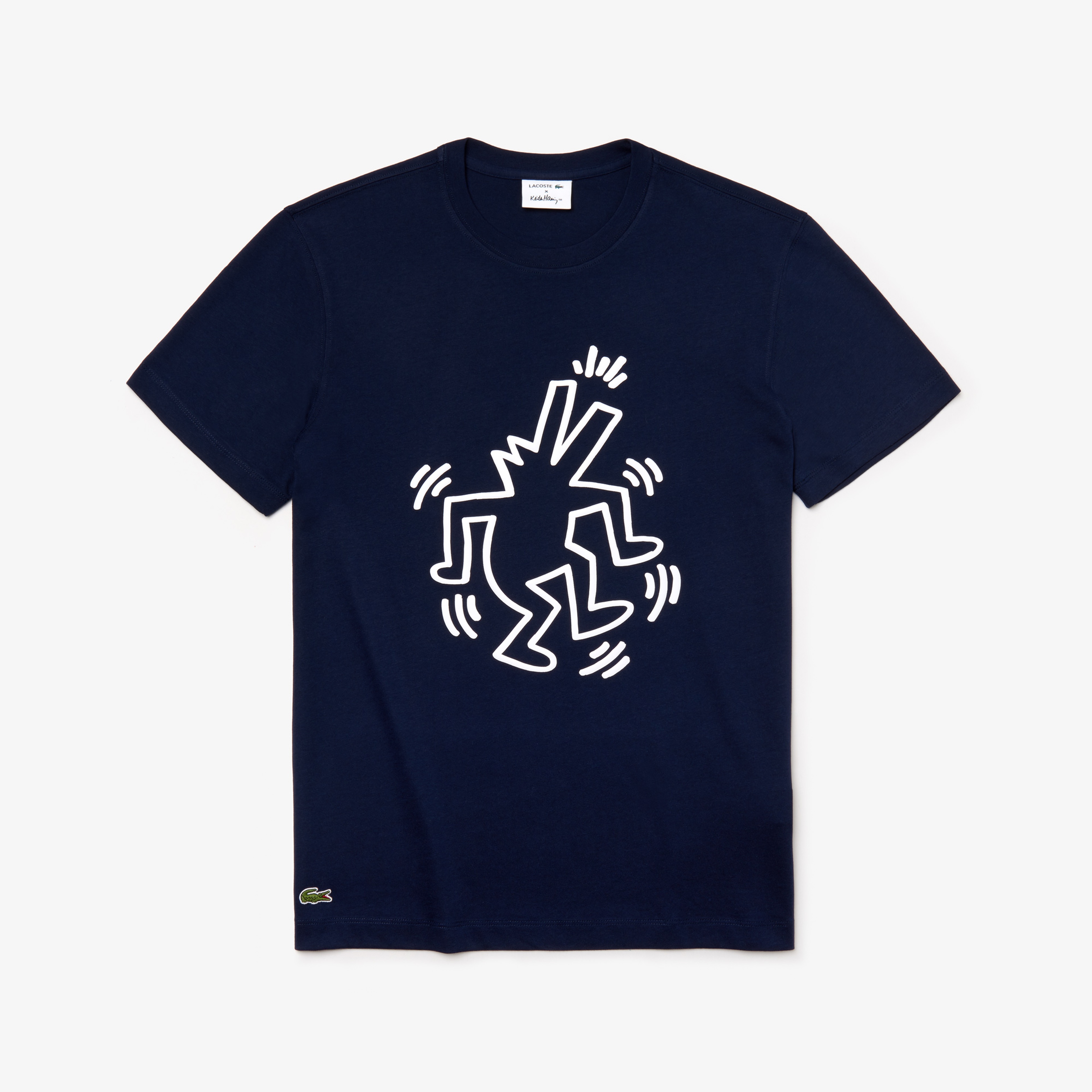 Lacoste X Keith Haring Erkek Regular Fit Lacivert T-Shirt
