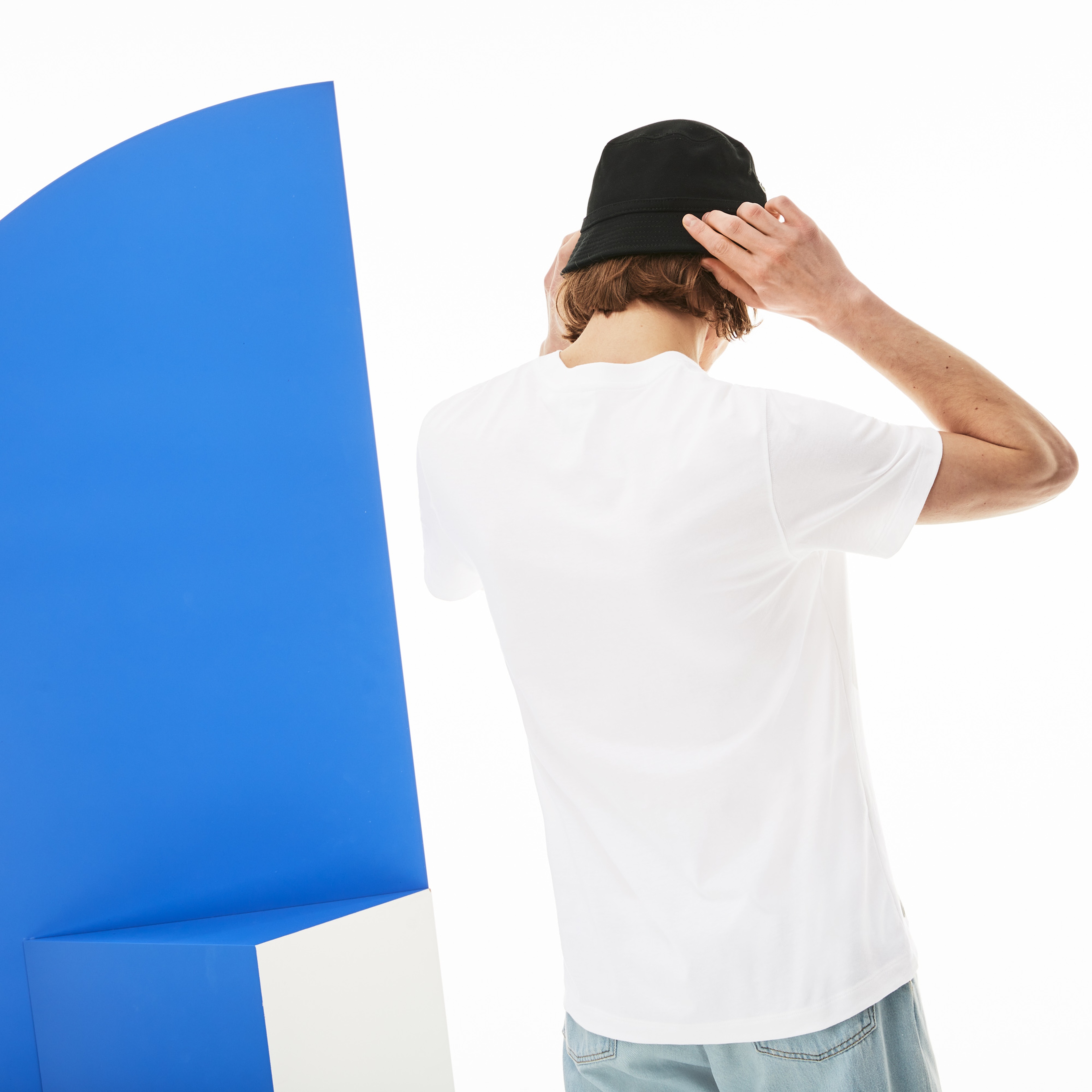 Lacoste X Kieth Haring Erkek Beyaz T-Shirt