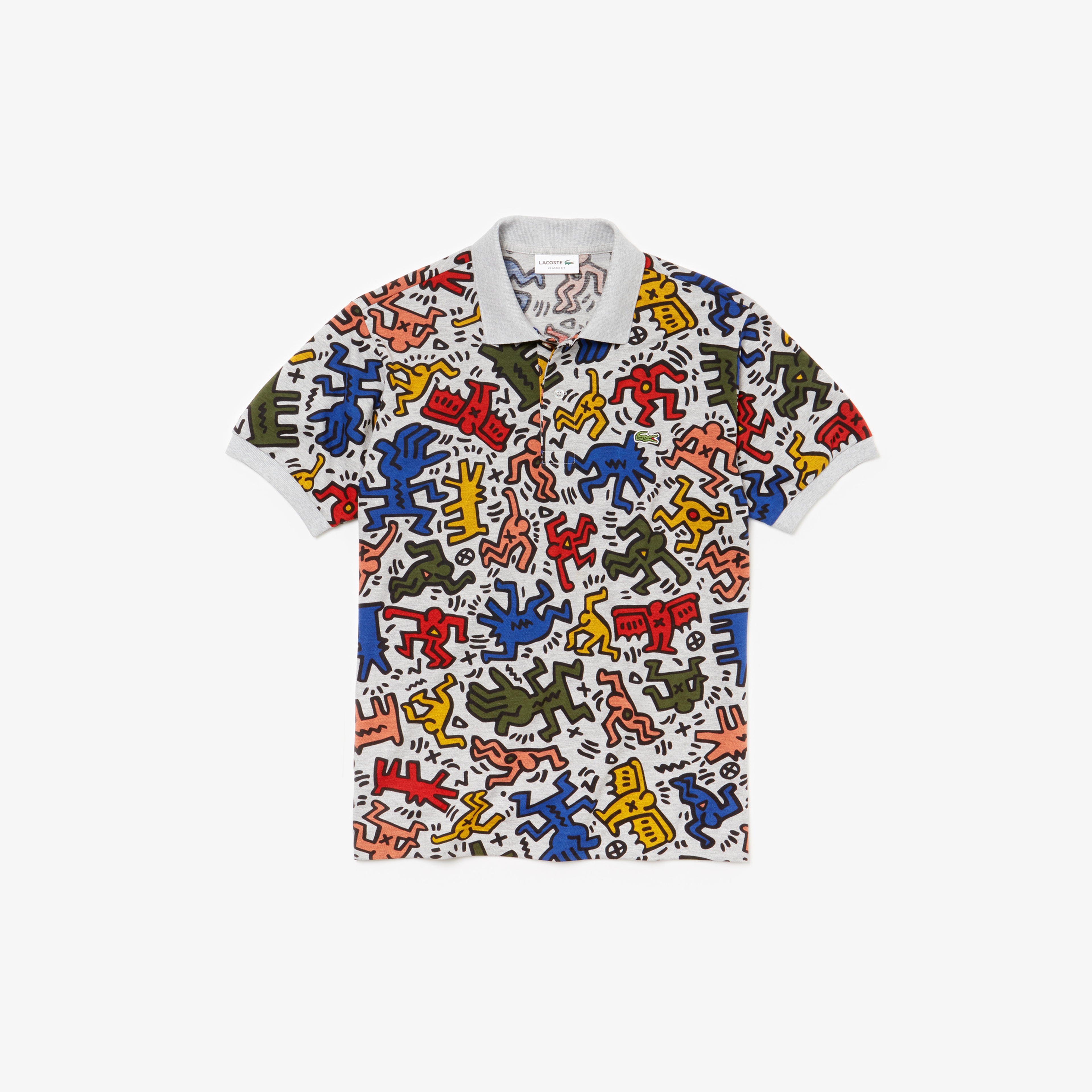 Lacoste X Keith Haring Erkek Klasik Fit Renkli Polo