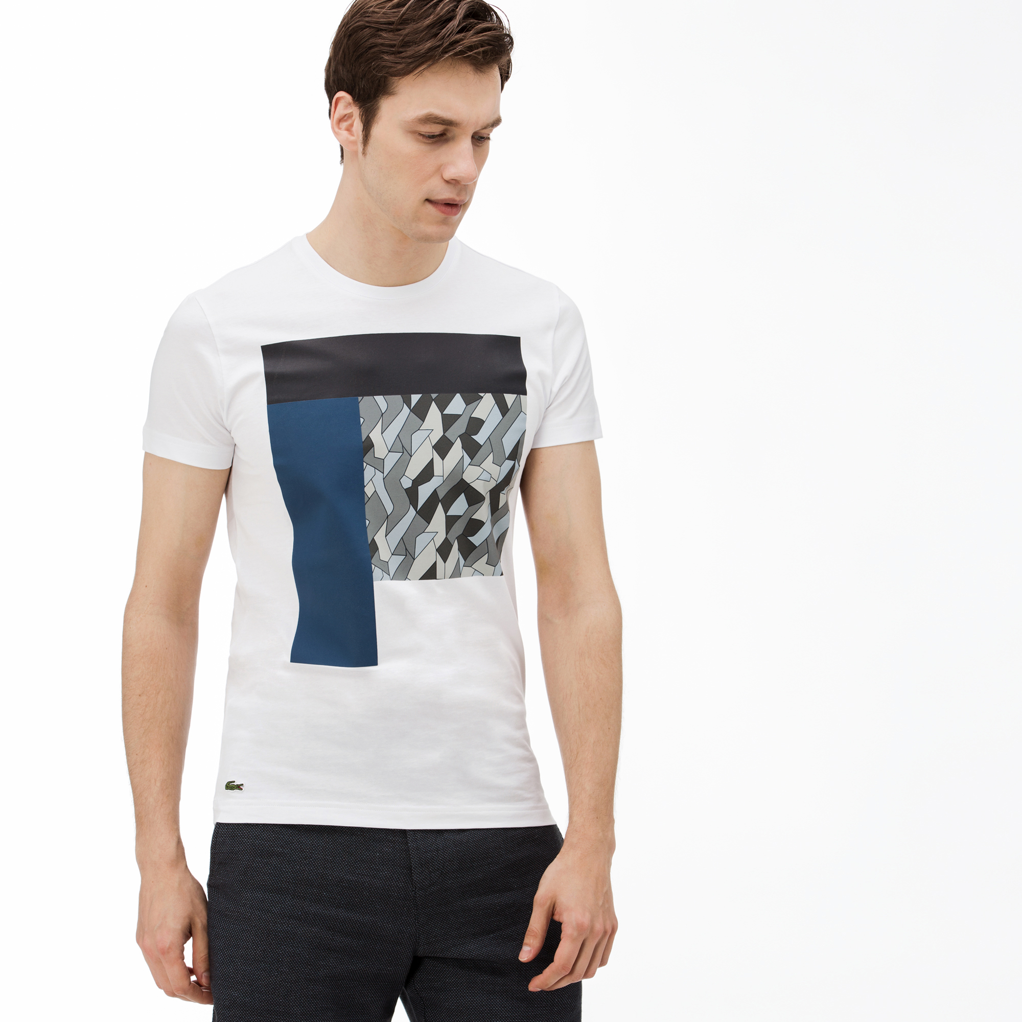 Lacoste Erkek Beyaz T-Shirt