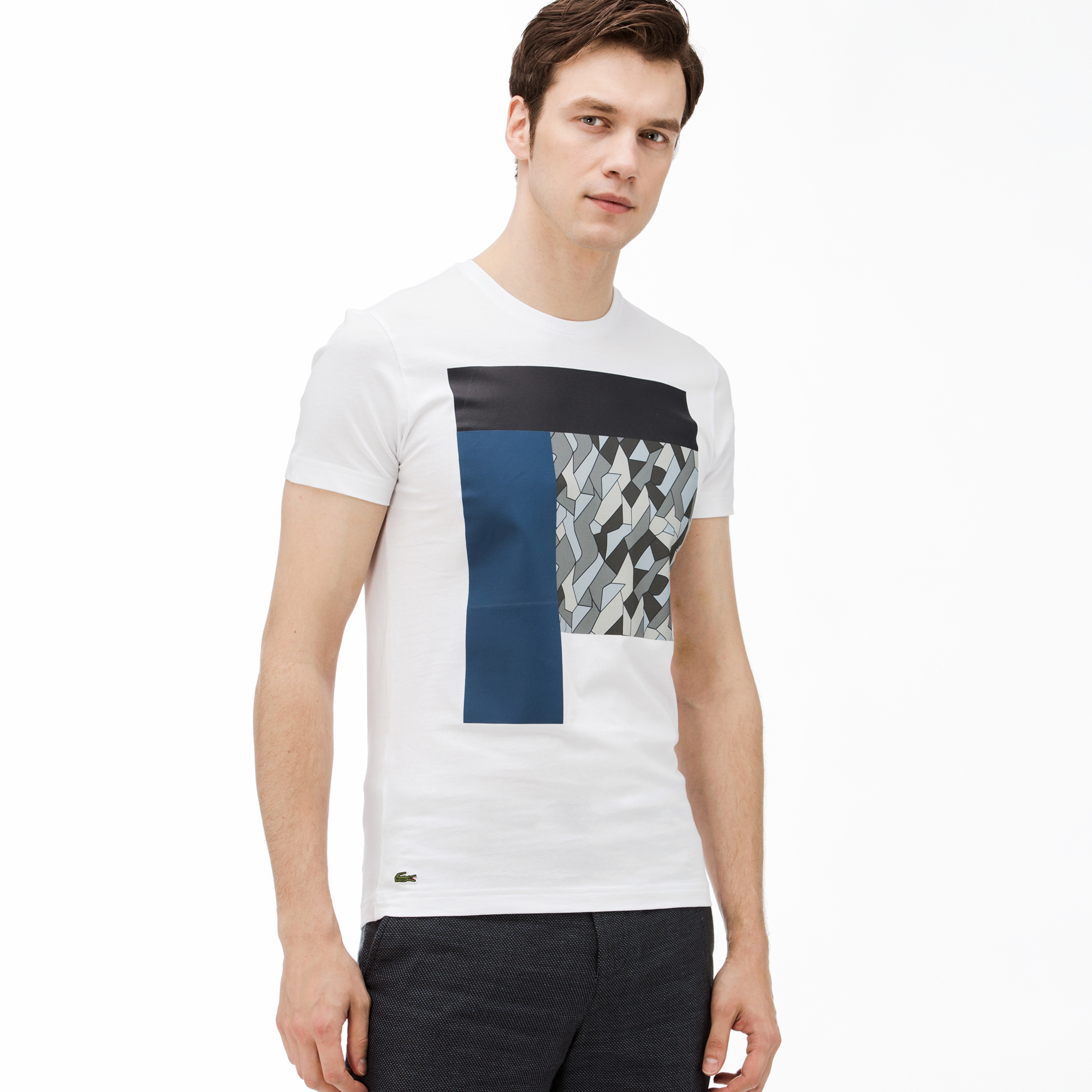 Lacoste Erkek Beyaz T-Shirt