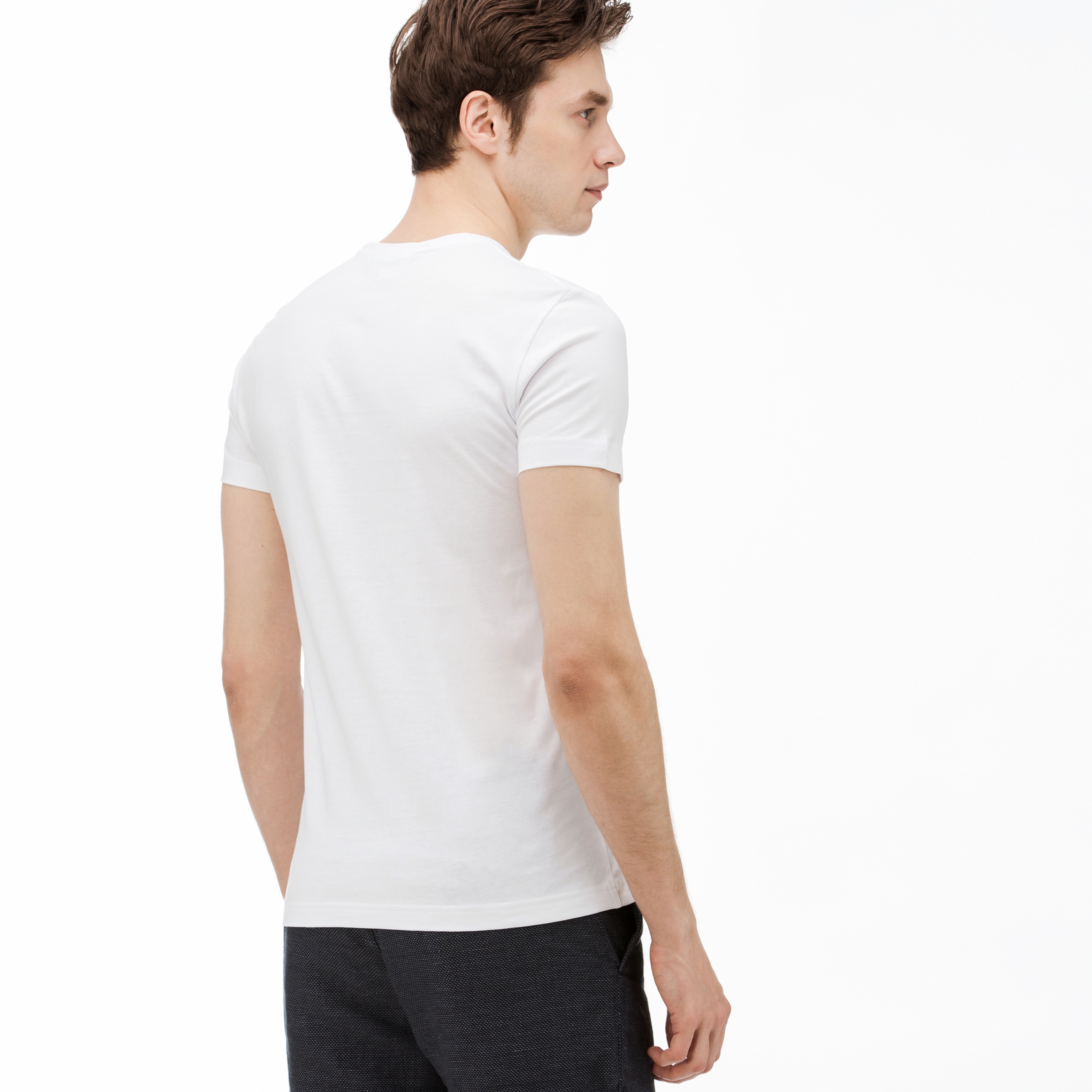 Lacoste Erkek Beyaz T-Shirt