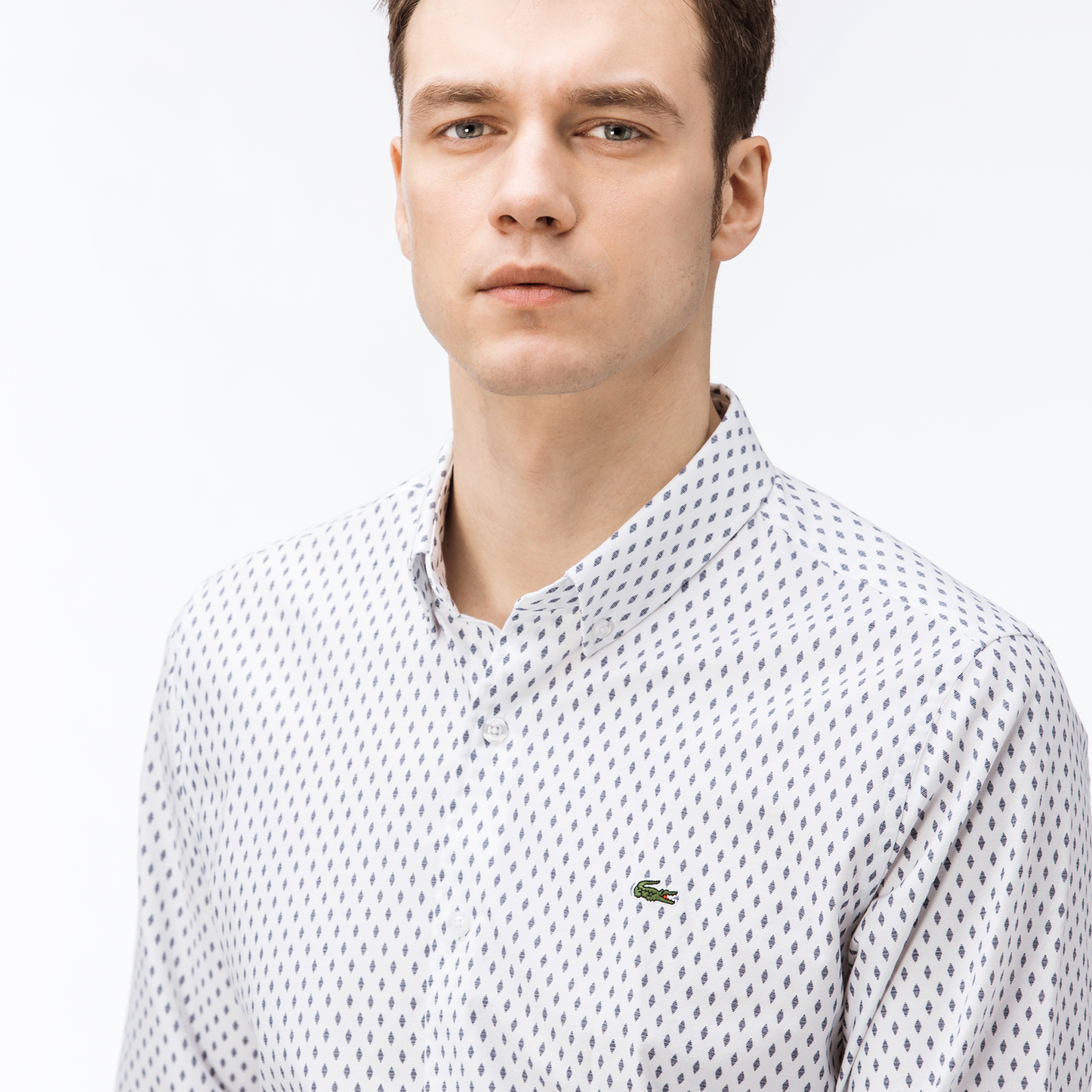 Lacoste Erkek Regular Fit Beyaz Gömlek