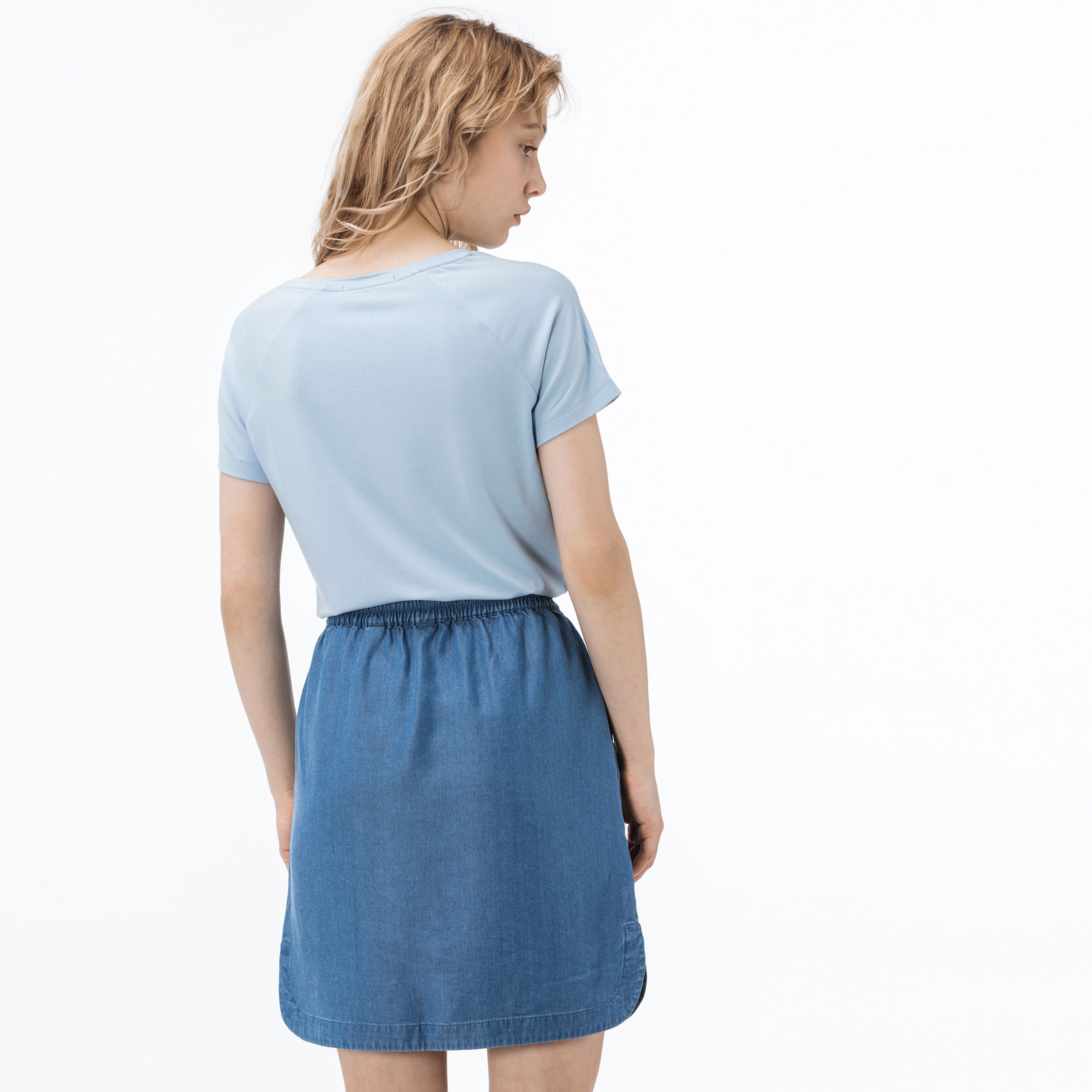 Lacoste Kadın Mavi T-Shirt