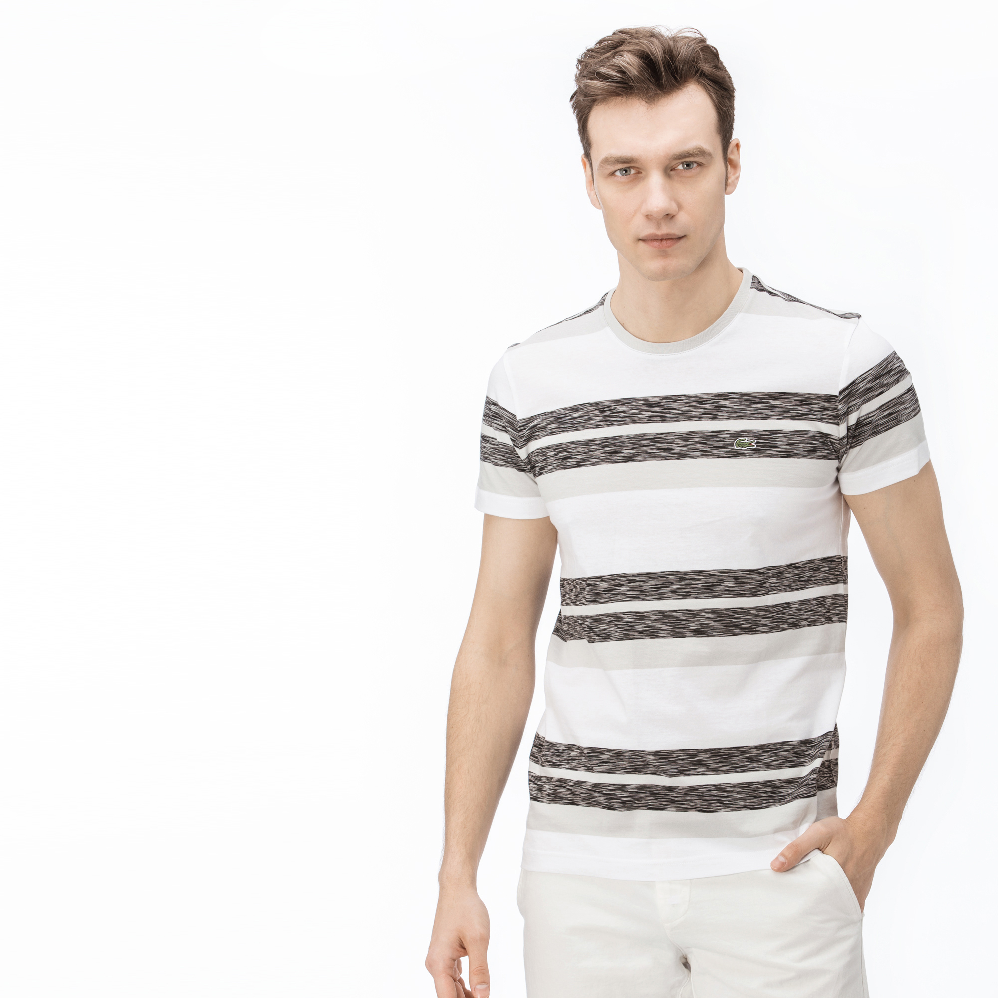 Lacoste Erkek Regular Fit Gri T-Shirt