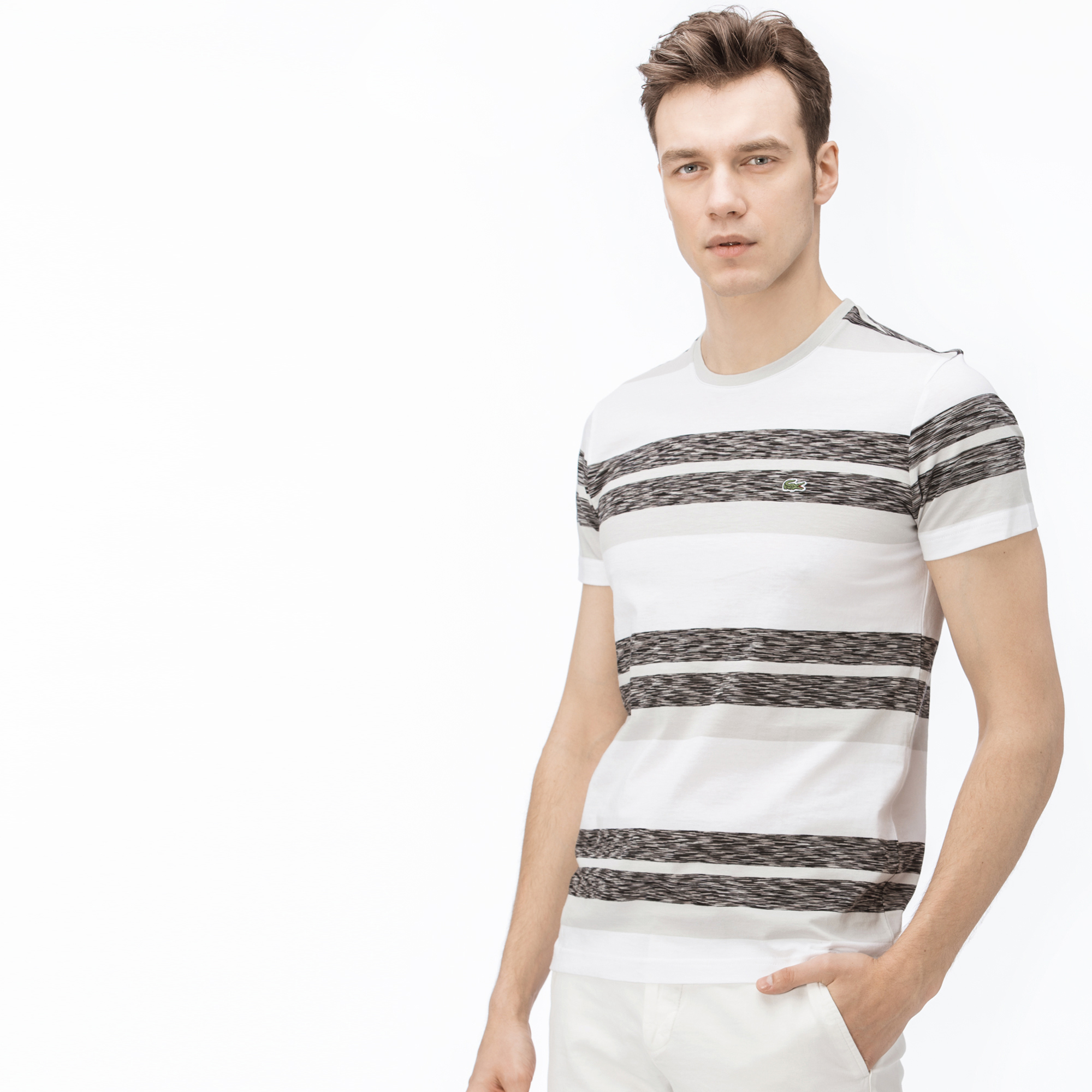 Lacoste Erkek Regular Fit Gri T-Shirt