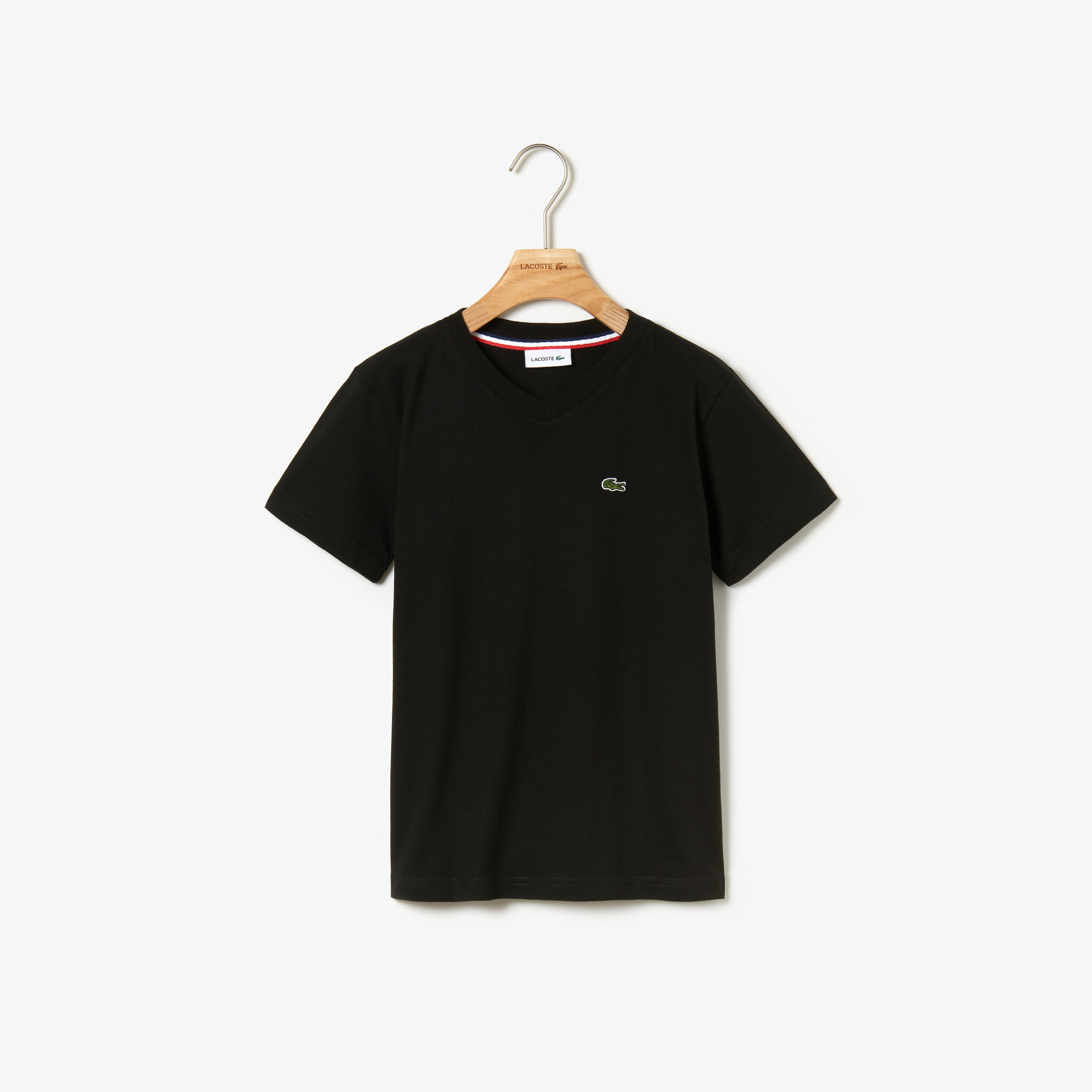 Lacoste Çocuk Siyah V Yaka T-Shirt