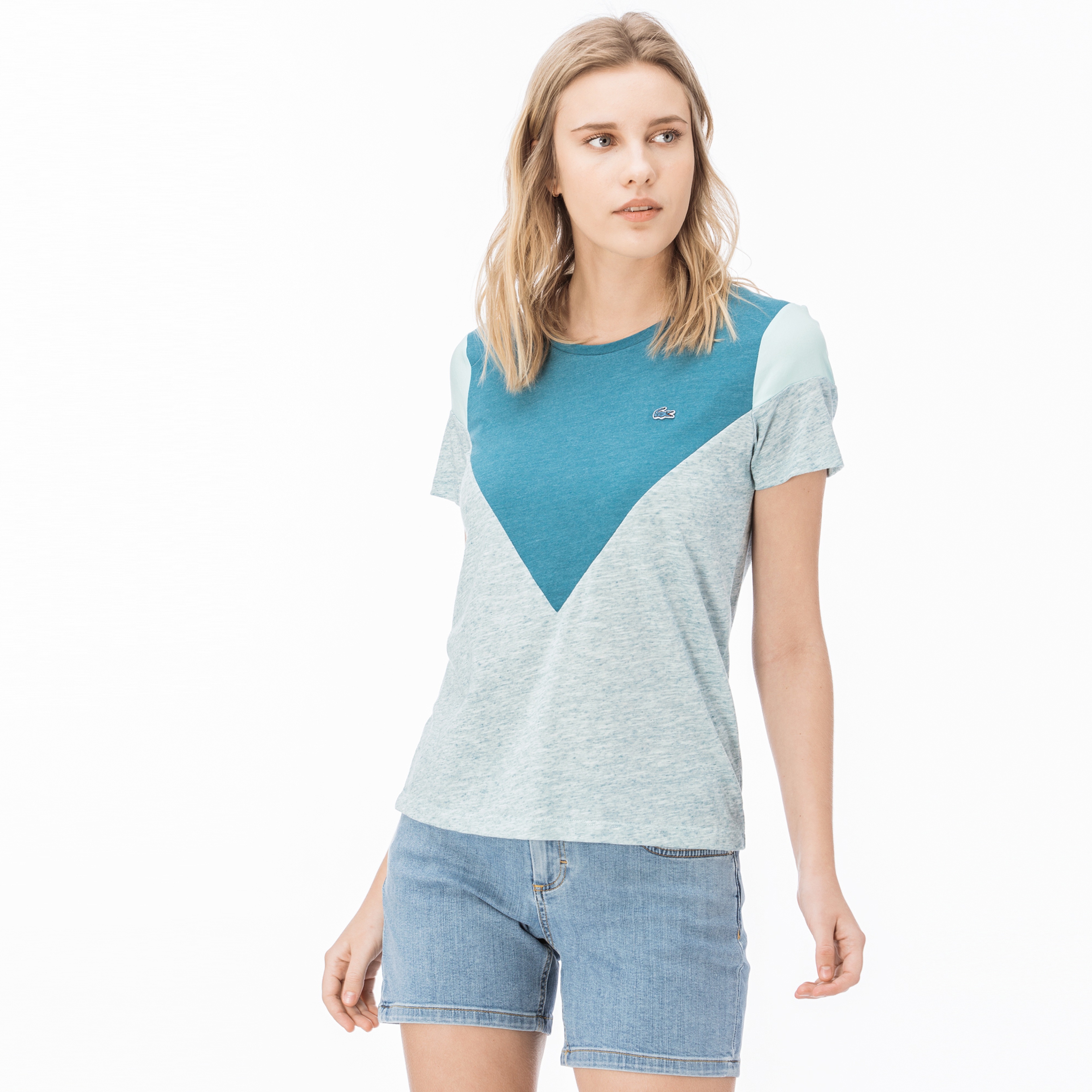 Lacoste Kadın Mavi T-Shirt