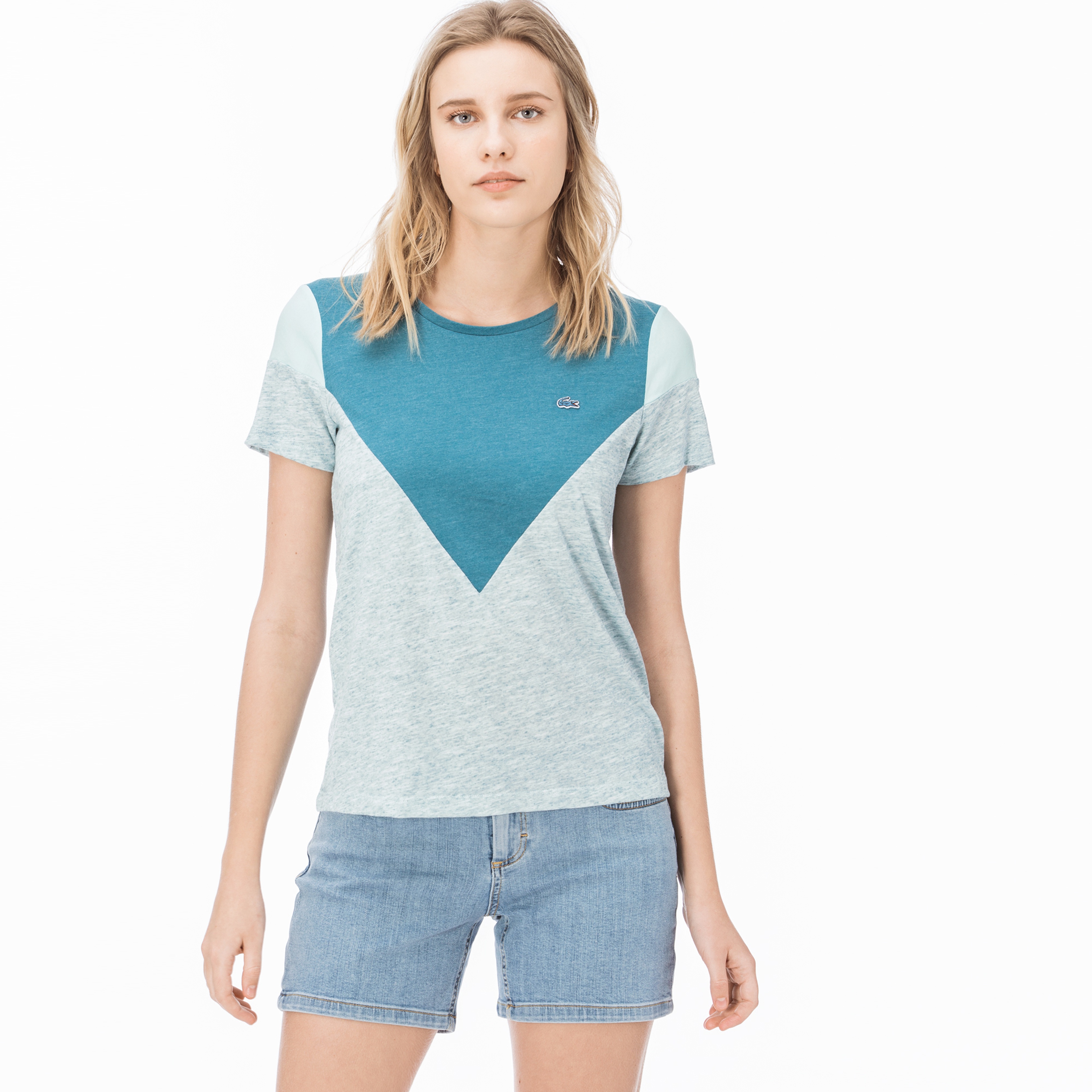 Lacoste Kadın Mavi T-Shirt