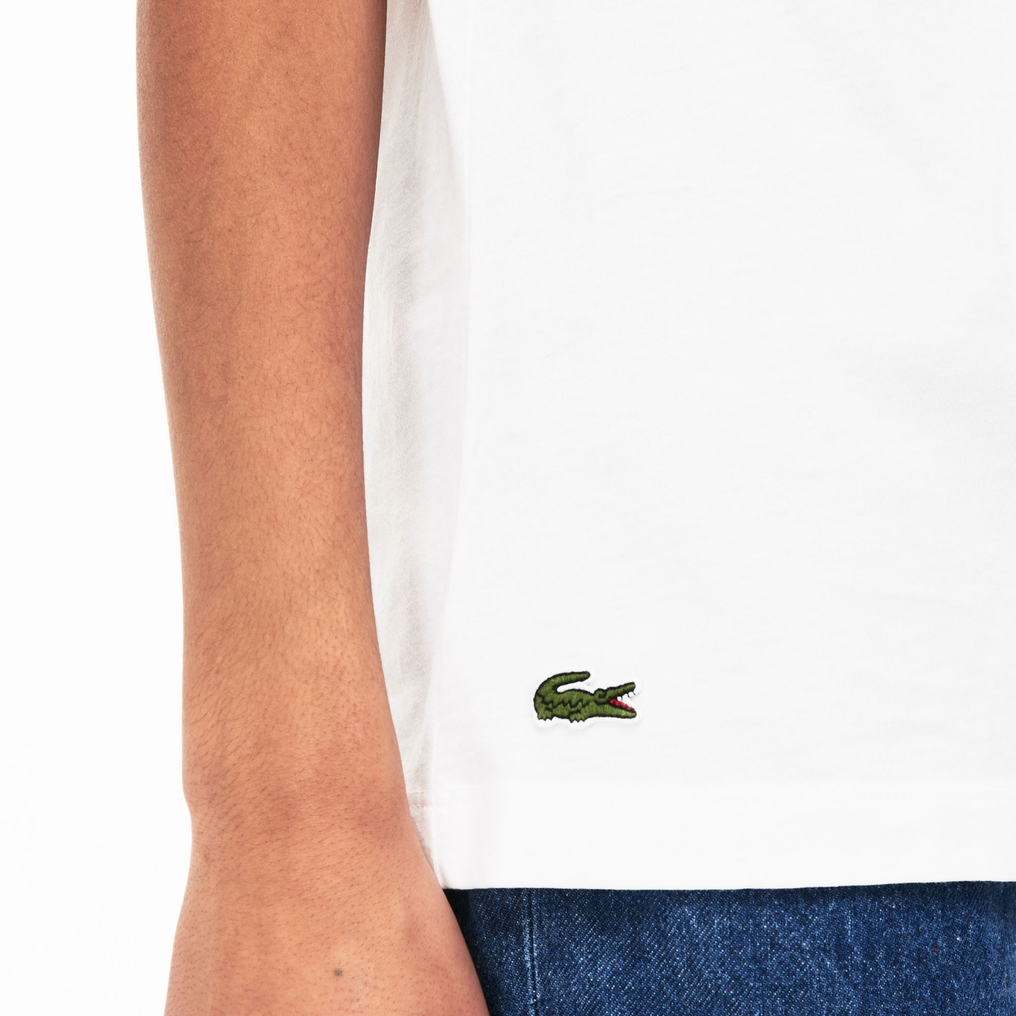 Lacoste Erkek Beyaz T-Shirt