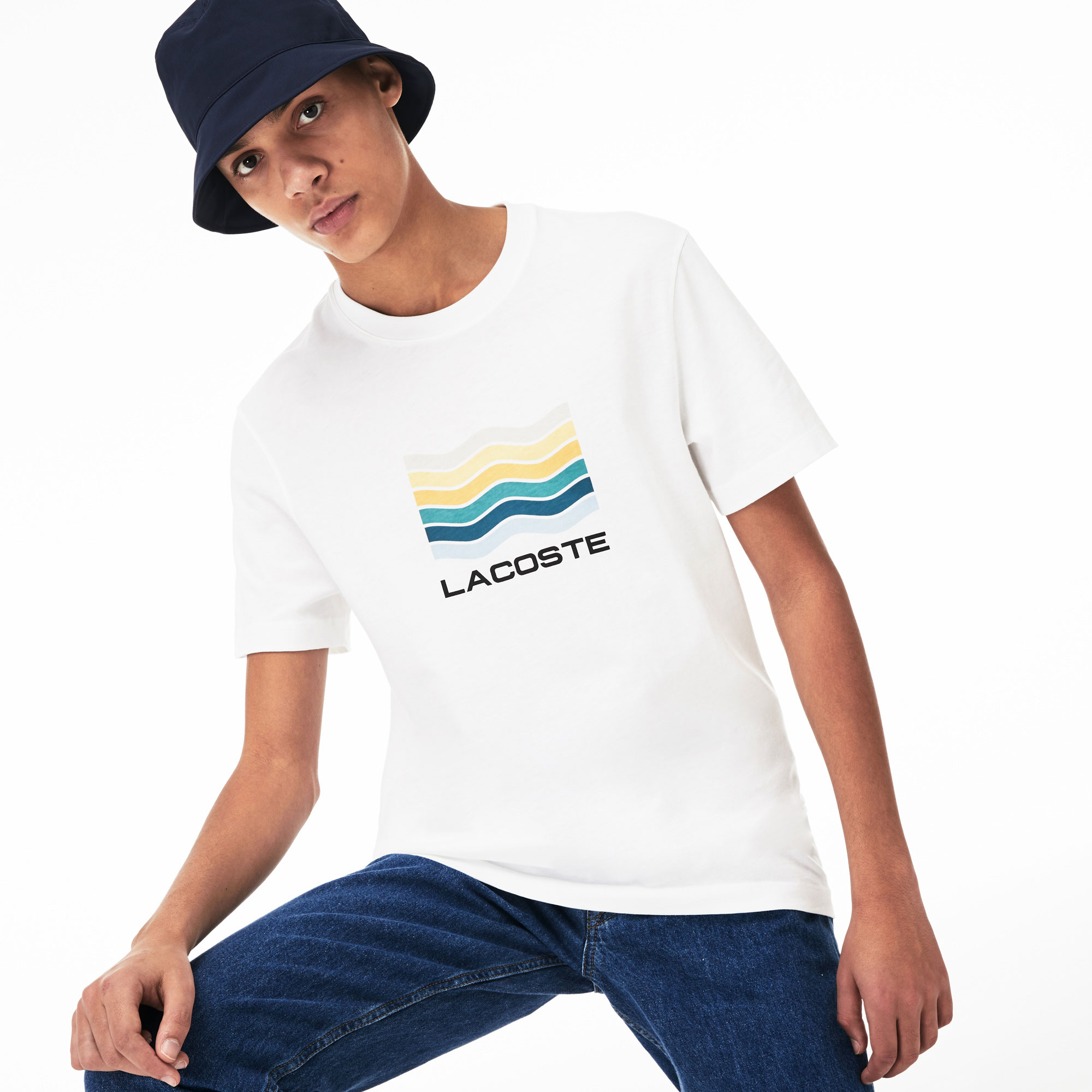 Lacoste Erkek Beyaz T-Shirt