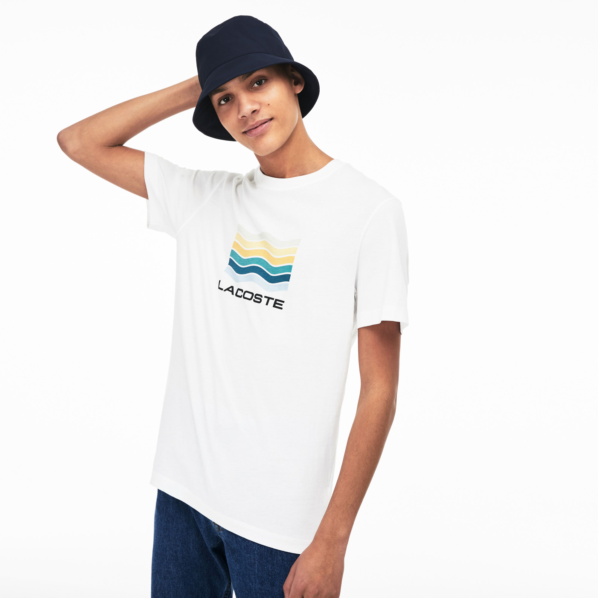 Lacoste Erkek Beyaz T-Shirt
