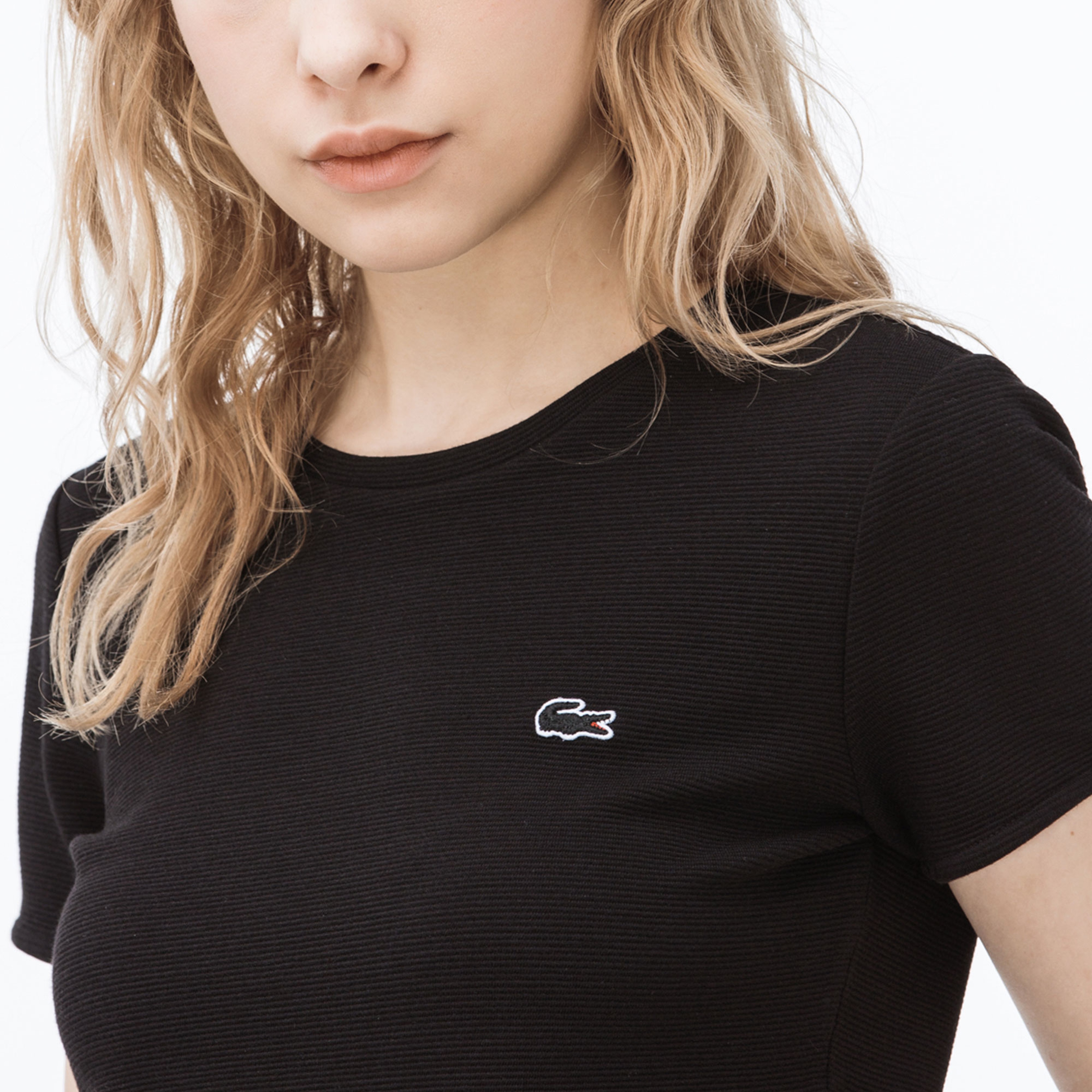 Lacoste Kadın Siyah T-Shirt