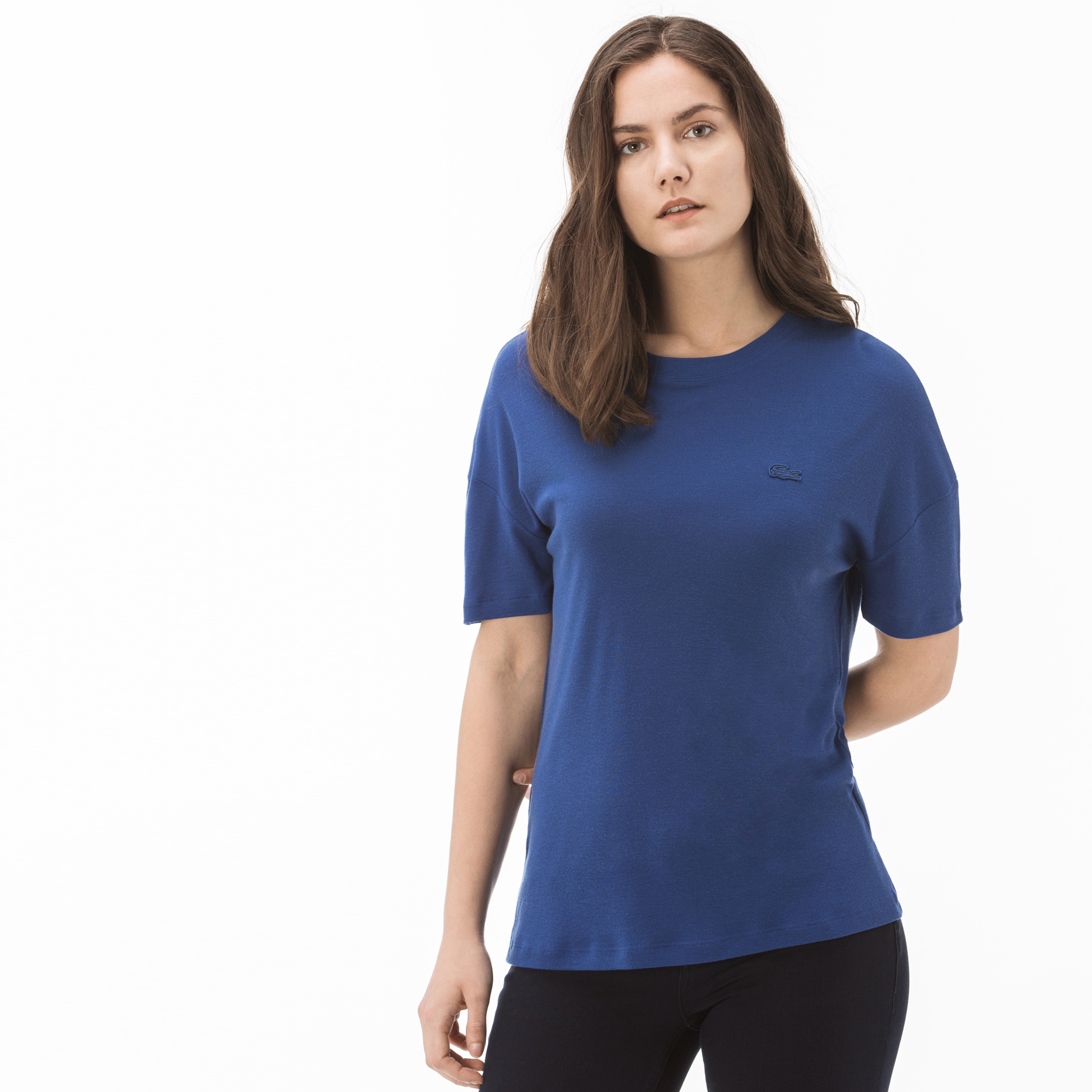 Lacoste Kadın Lacivert T-Shirt