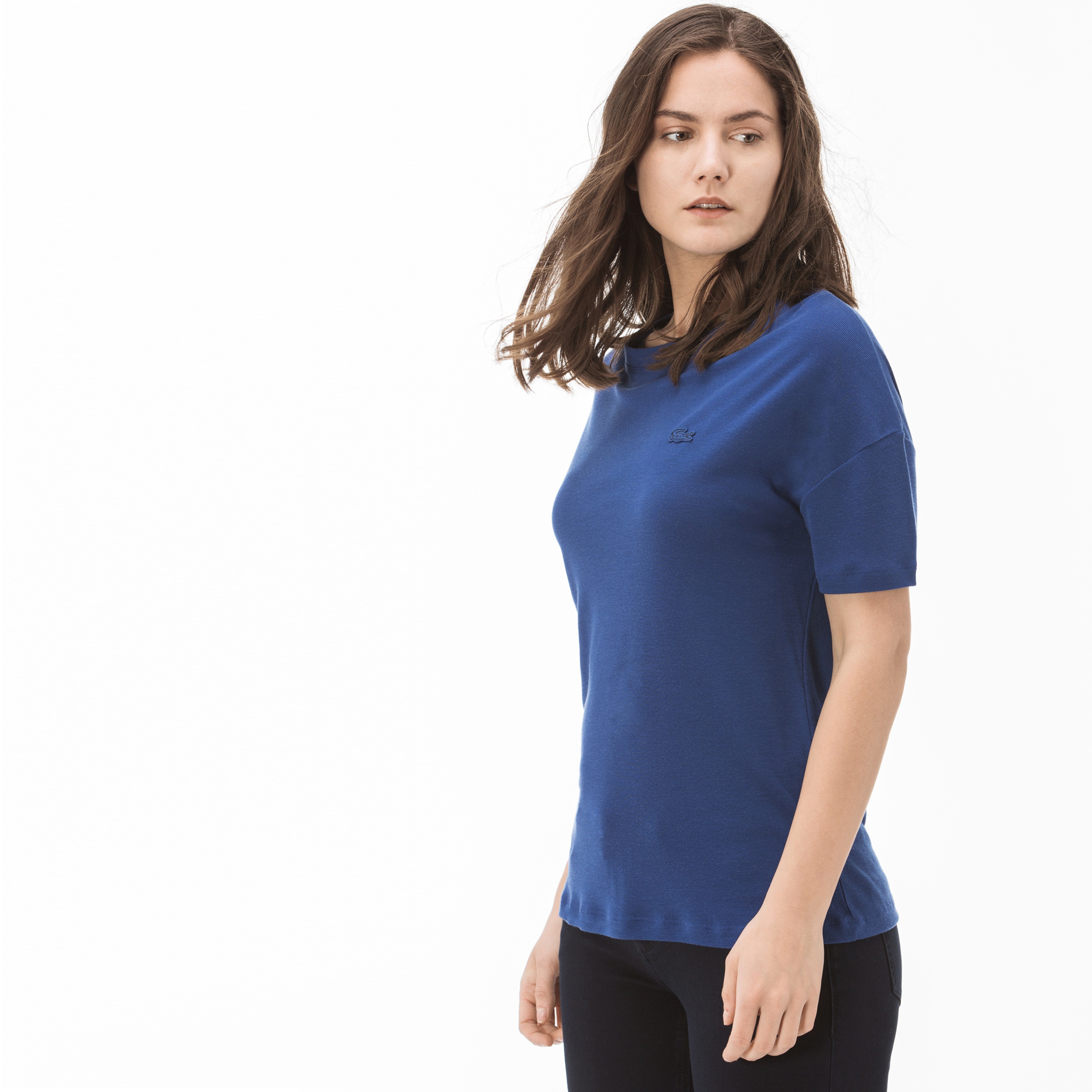 Lacoste Kadın Lacivert T-Shirt