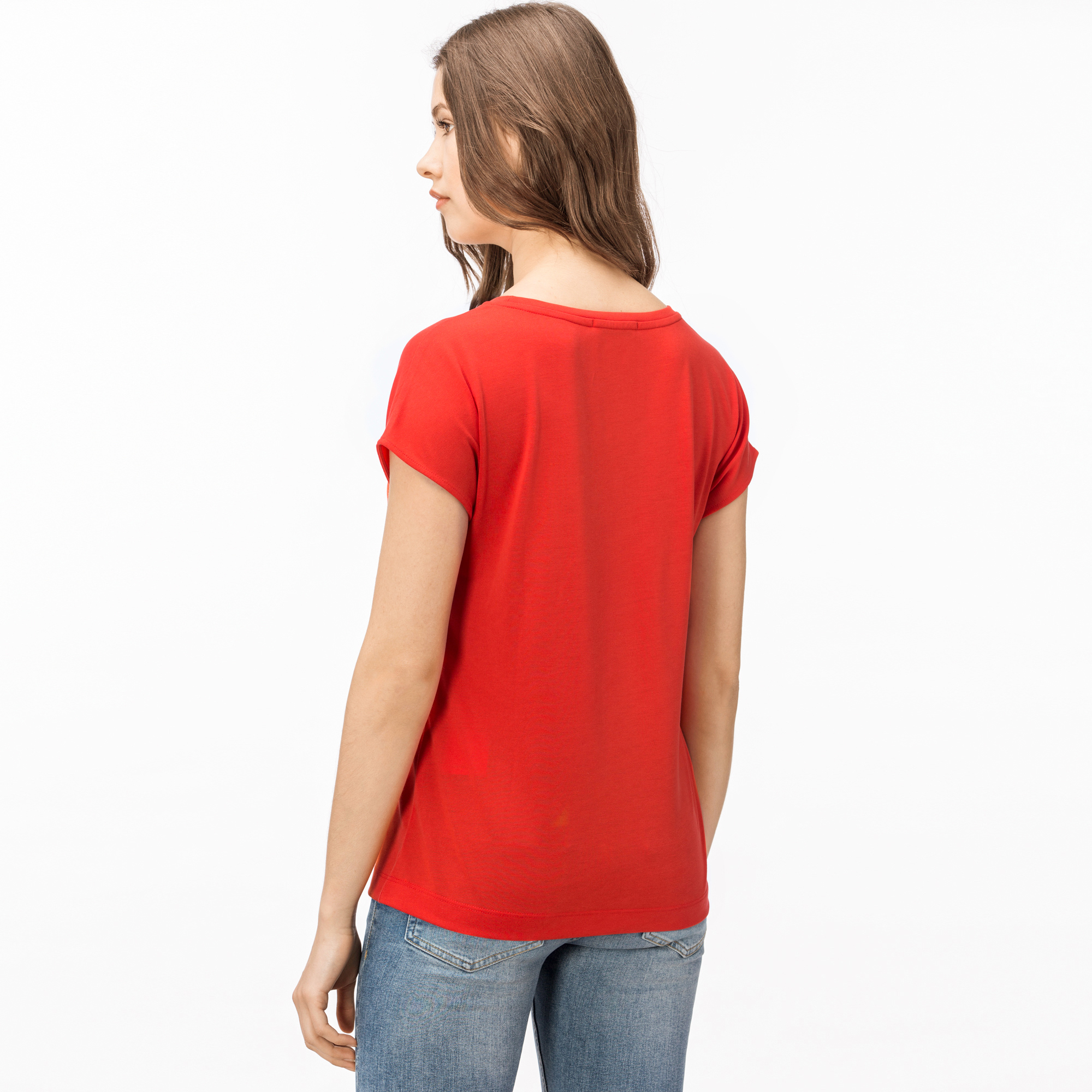 Lacoste Kadın Kırmızı T-Shirt