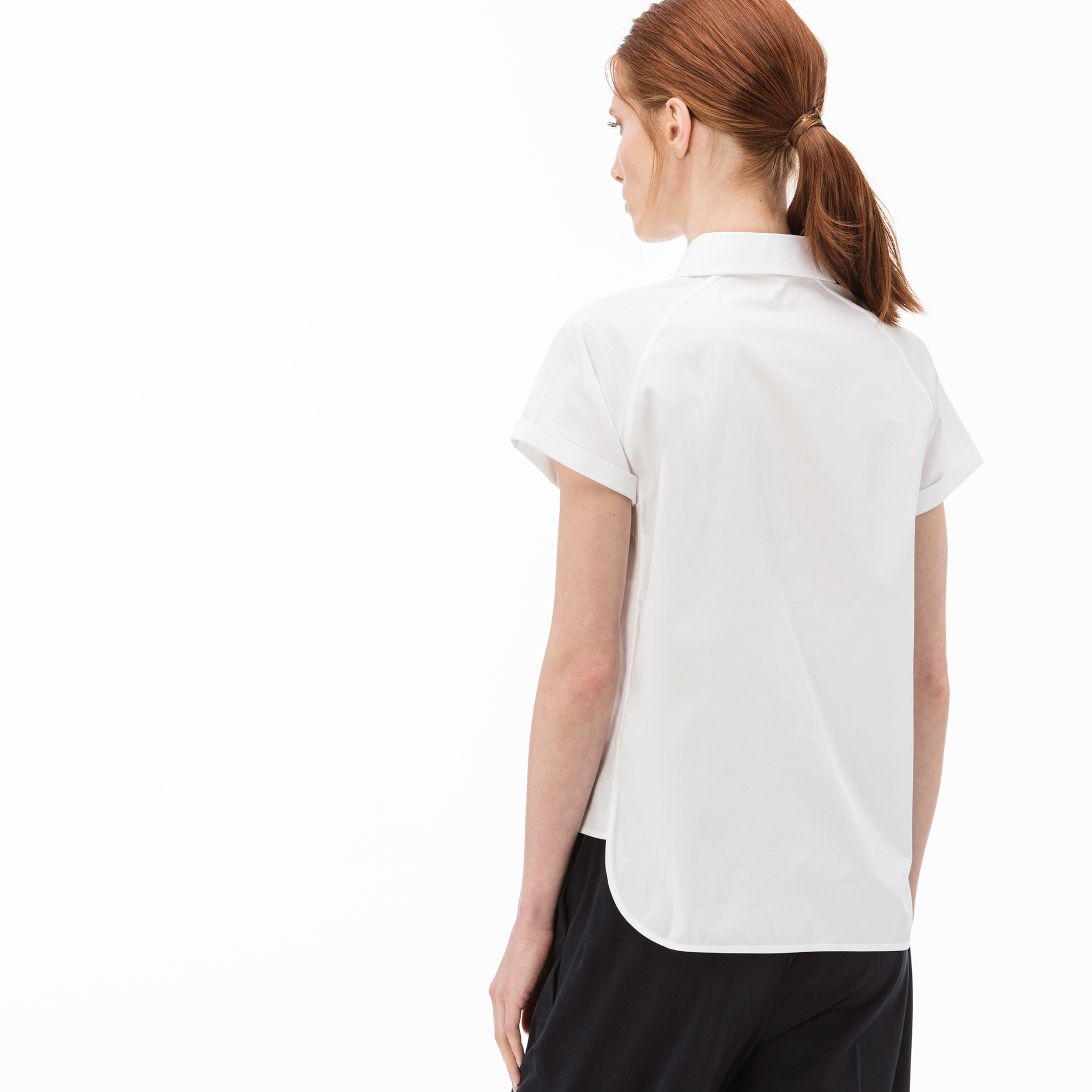 Lacoste Kadın Beyaz Gömlek