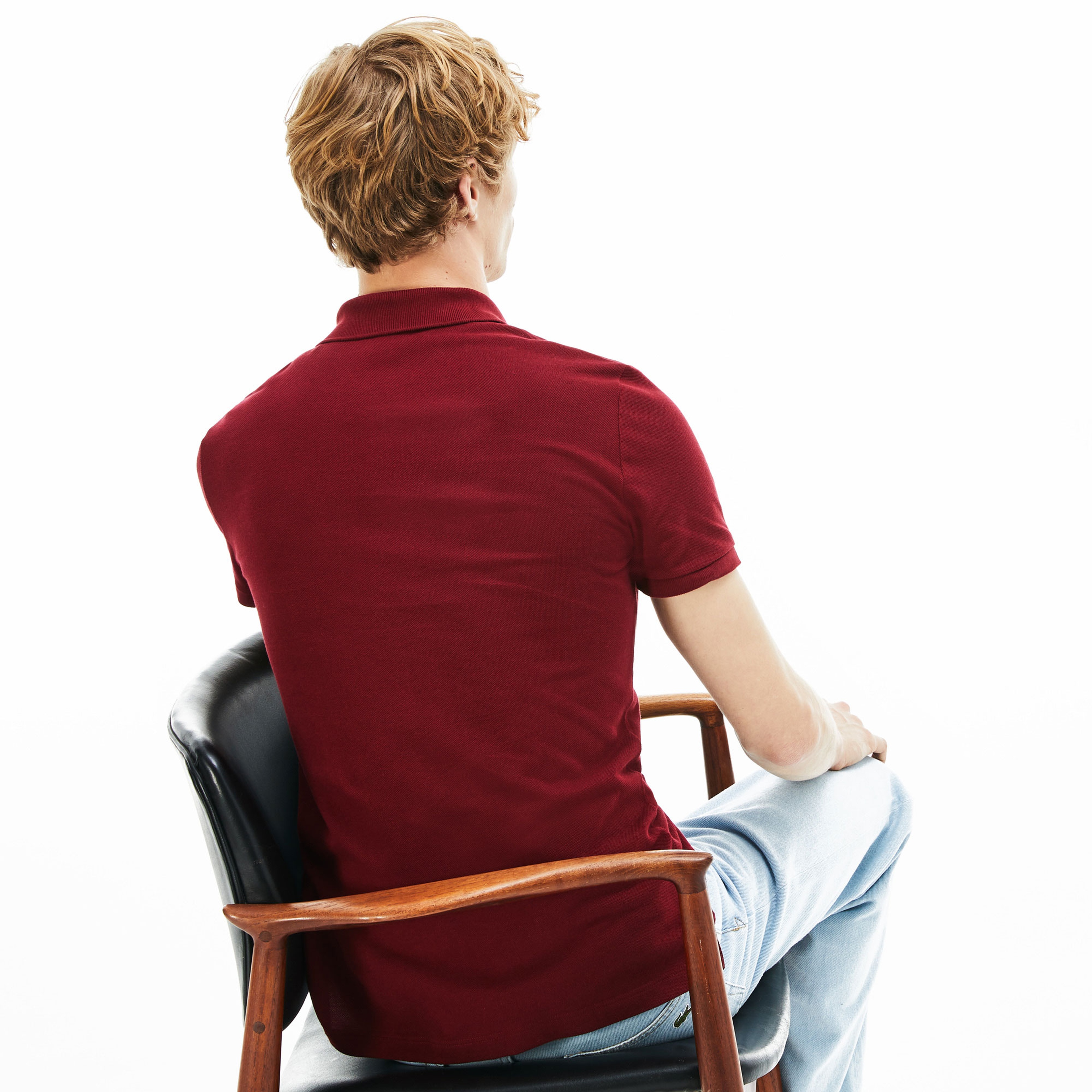 Lacoste Erkek Slim Fit Bordo Polo