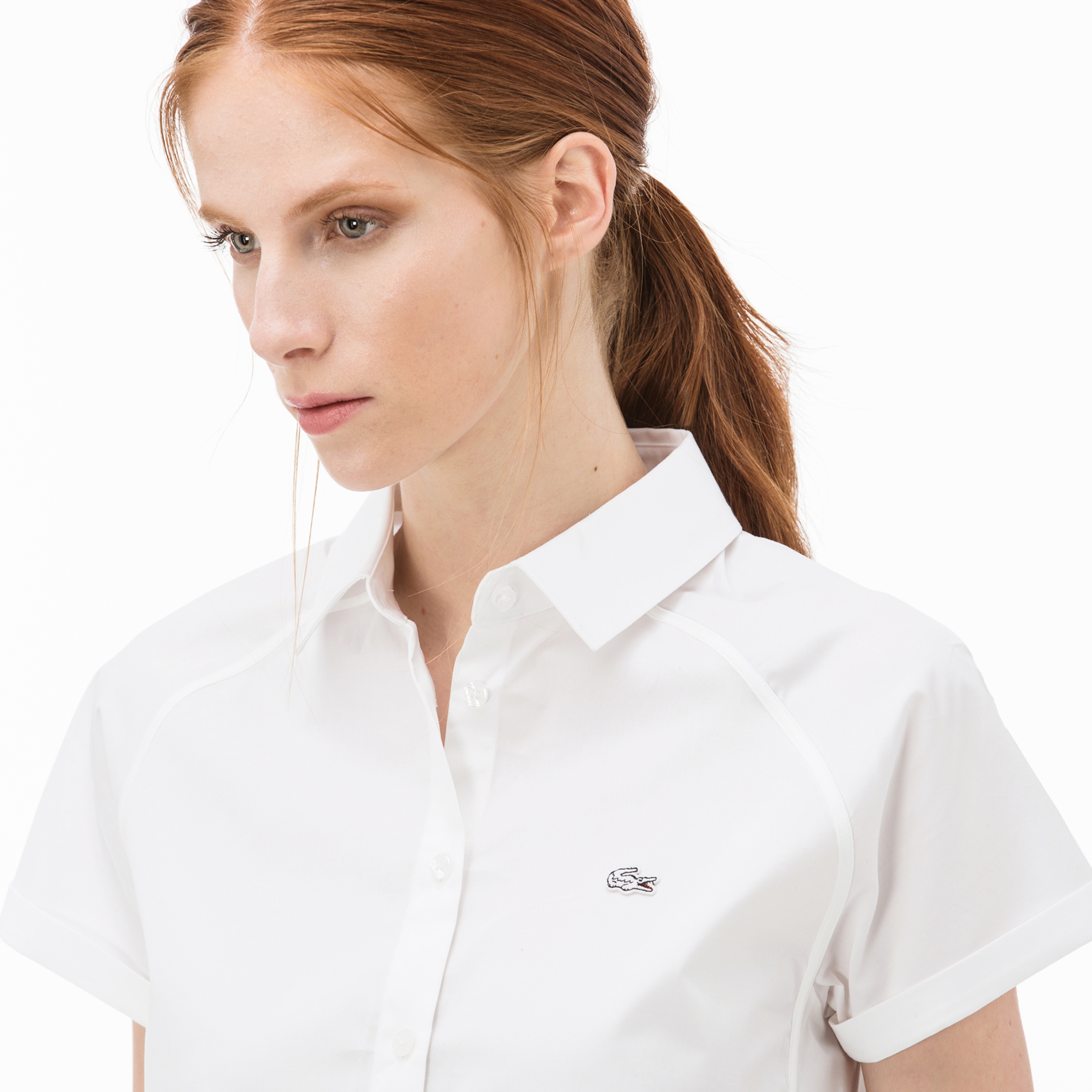 Lacoste Kadın Beyaz Gömlek