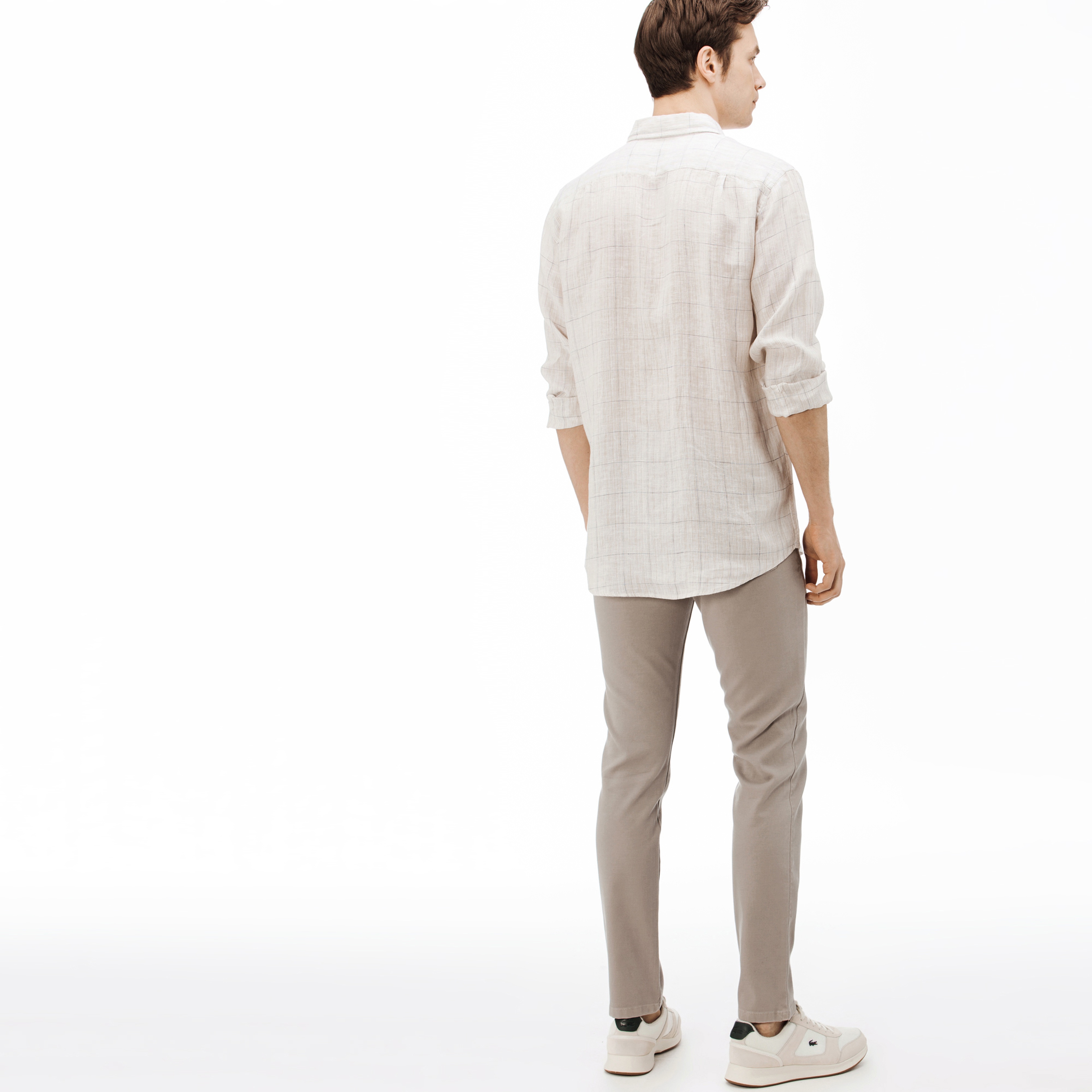 Lacoste Erkek Slim Fit Bej Denim Pantolon