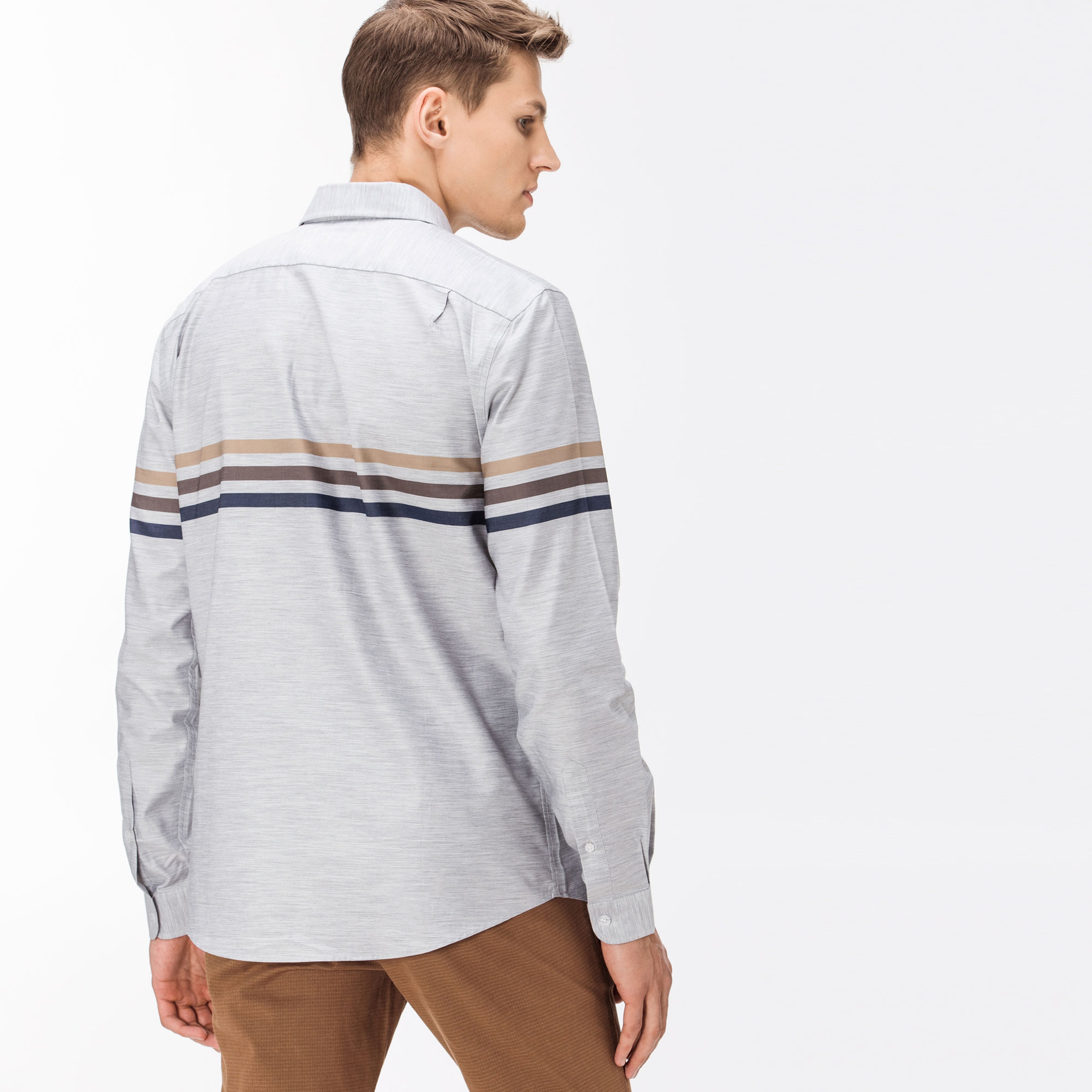 Lacoste Erkek Gri Gömlek