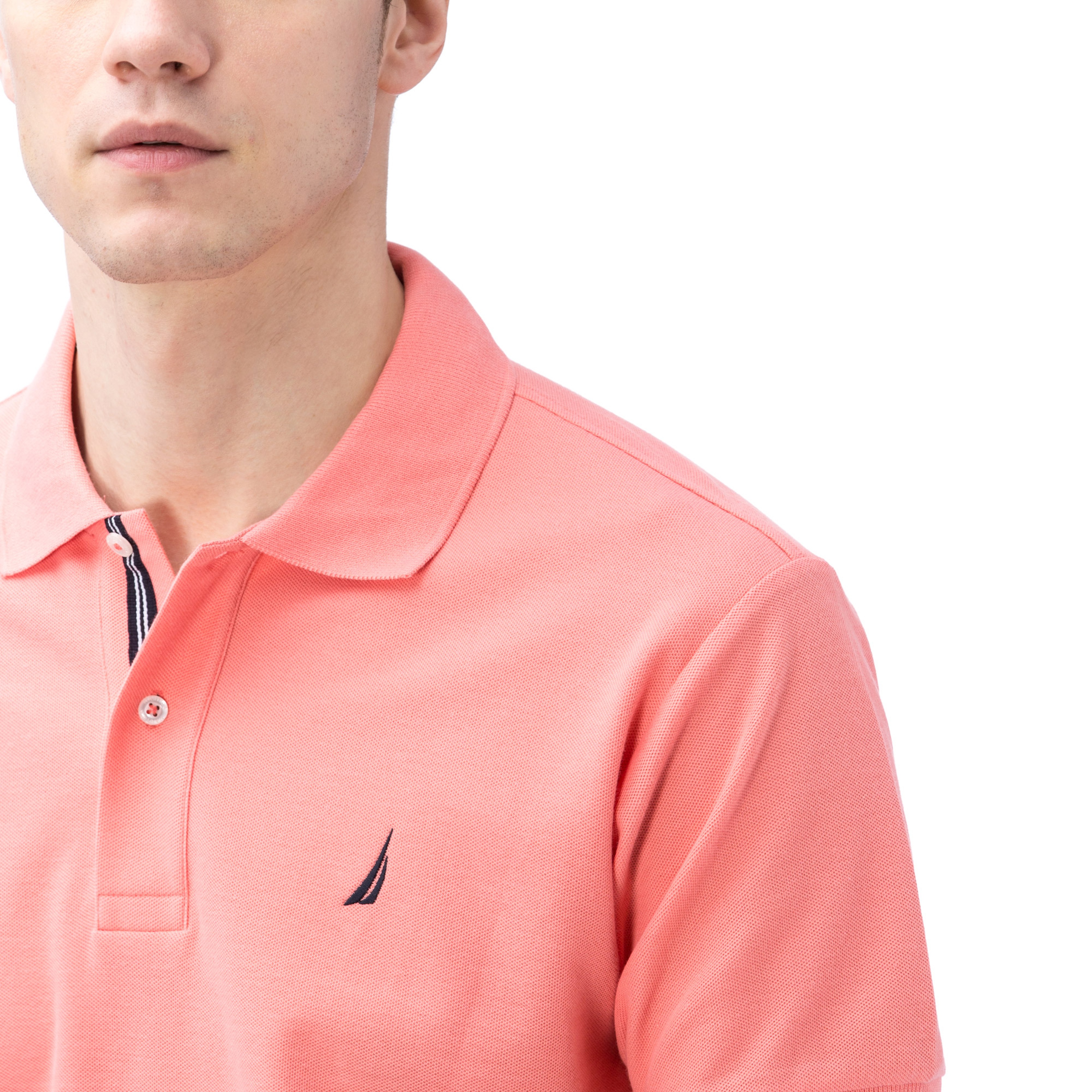 Nautica Erkek Classic Fit Pembe Polo