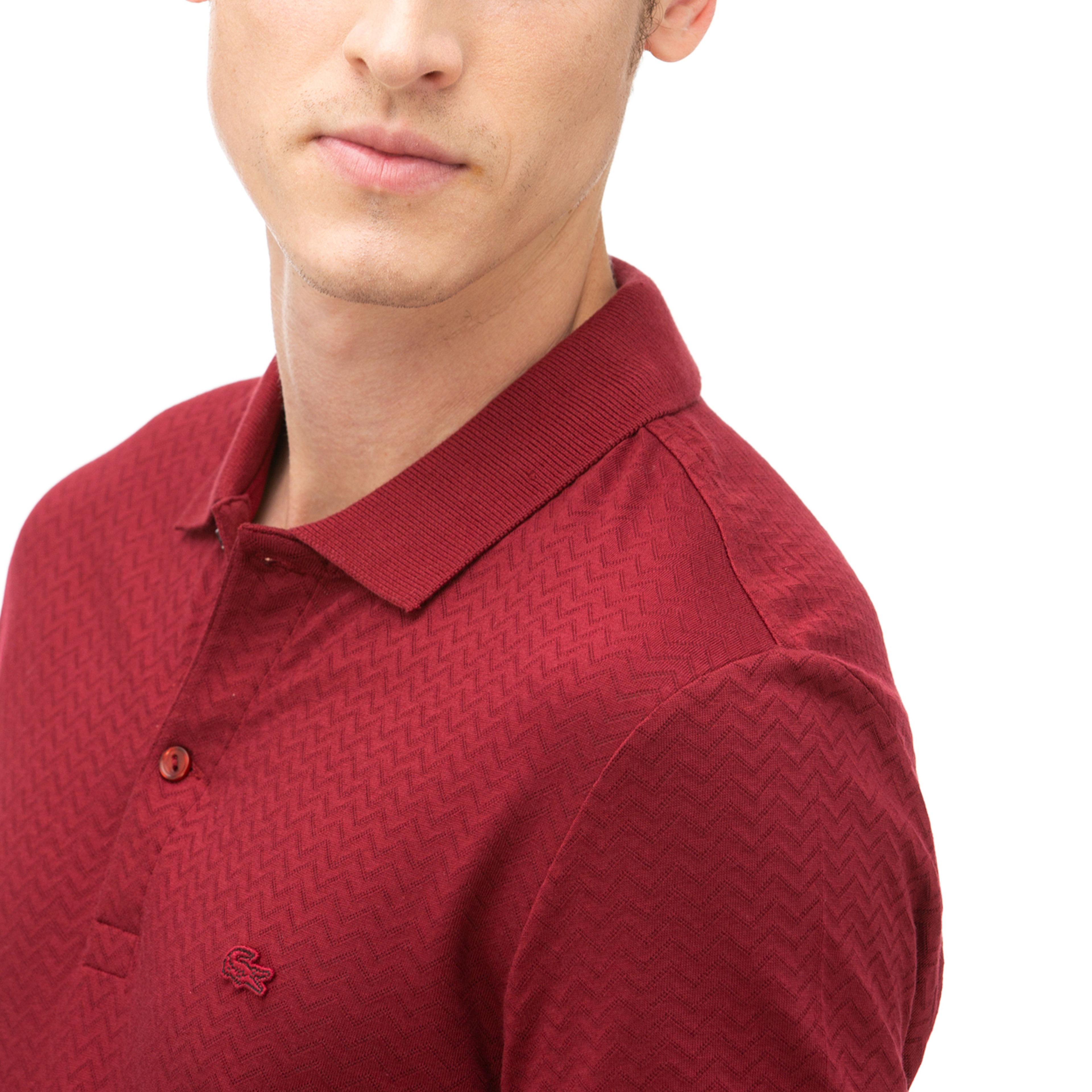 Lacoste Erkek Regular Fit Bordo Polo