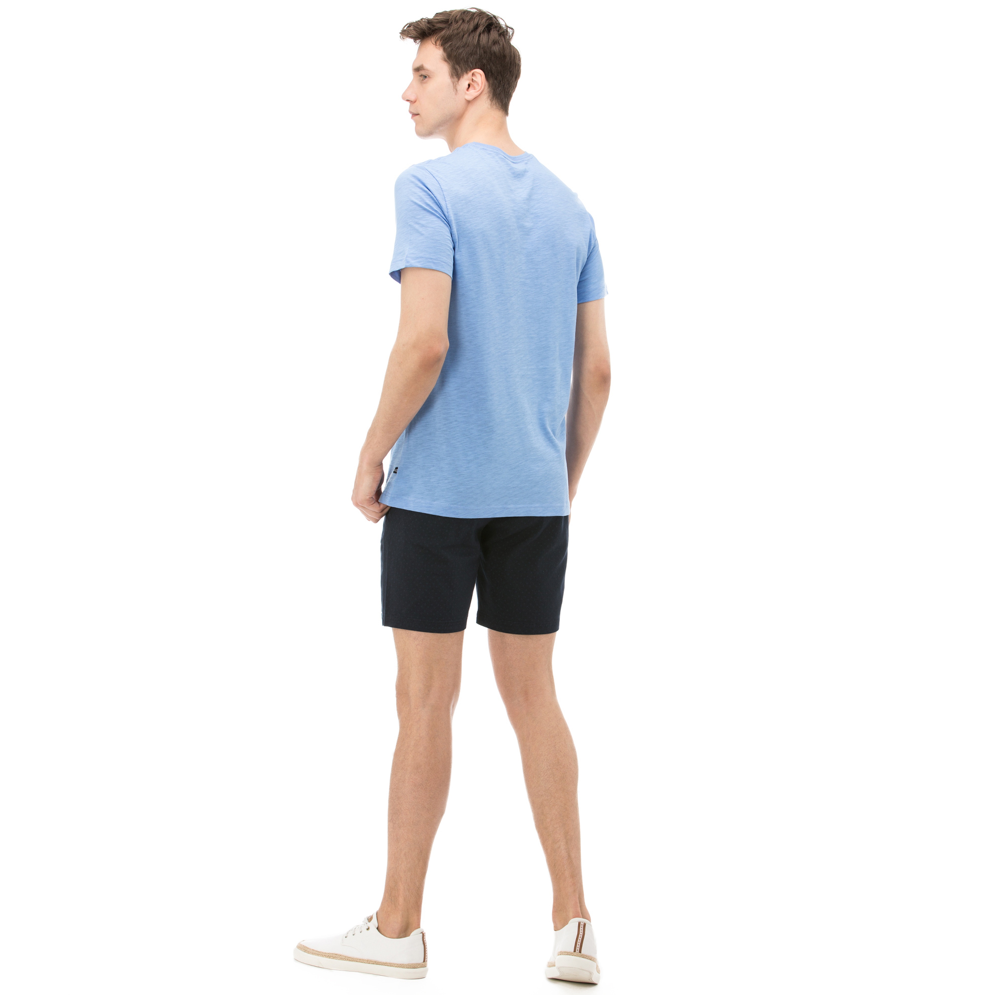 Nautica Erkek Lacivert Baskılı Slim Fit Bermuda