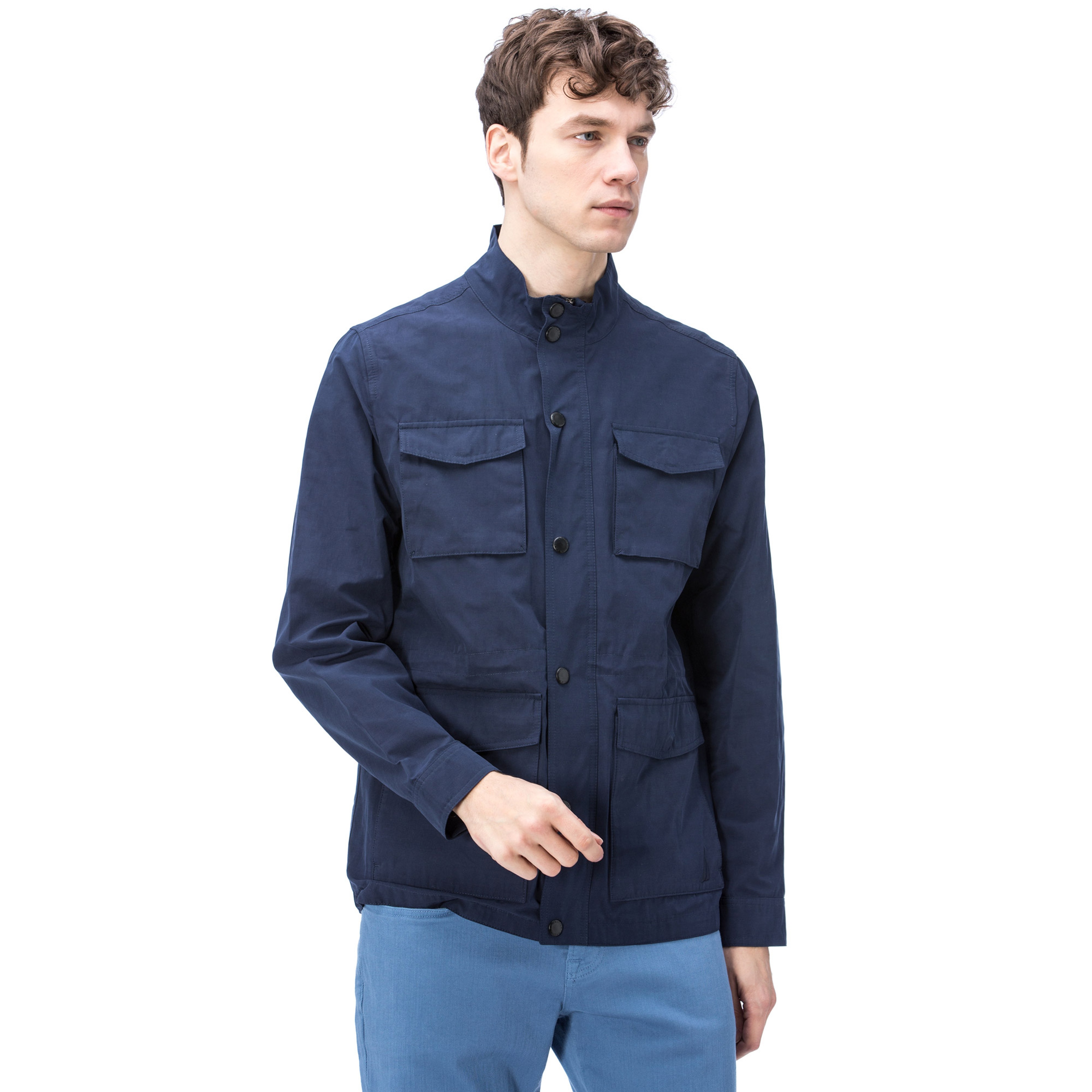 Nautica Erkek Lacivert Dik Yaka Mont