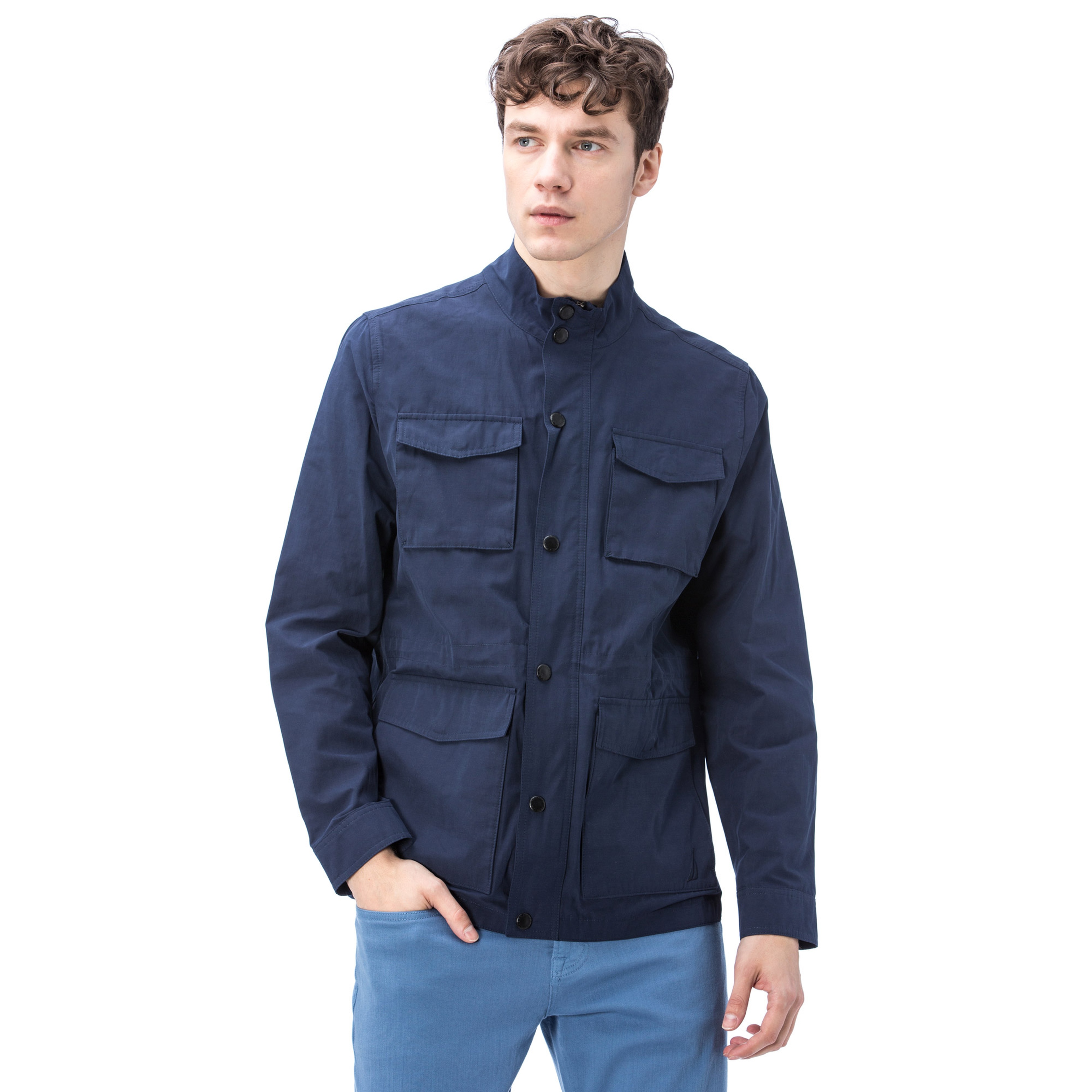 Nautica Erkek Lacivert Dik Yaka Mont