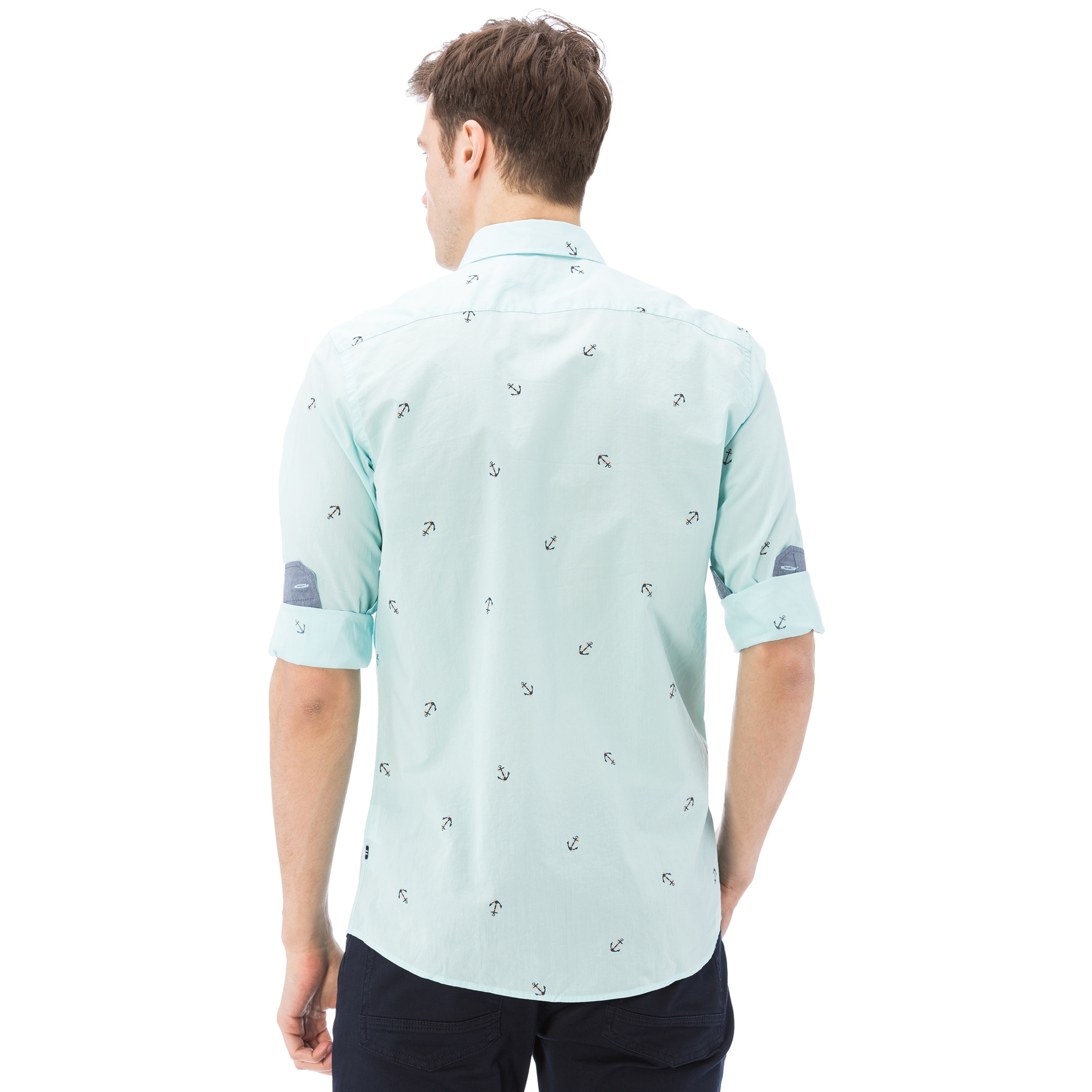 Nautica Erkek Açık Yeşil Uzun Slim Fit Gömlek